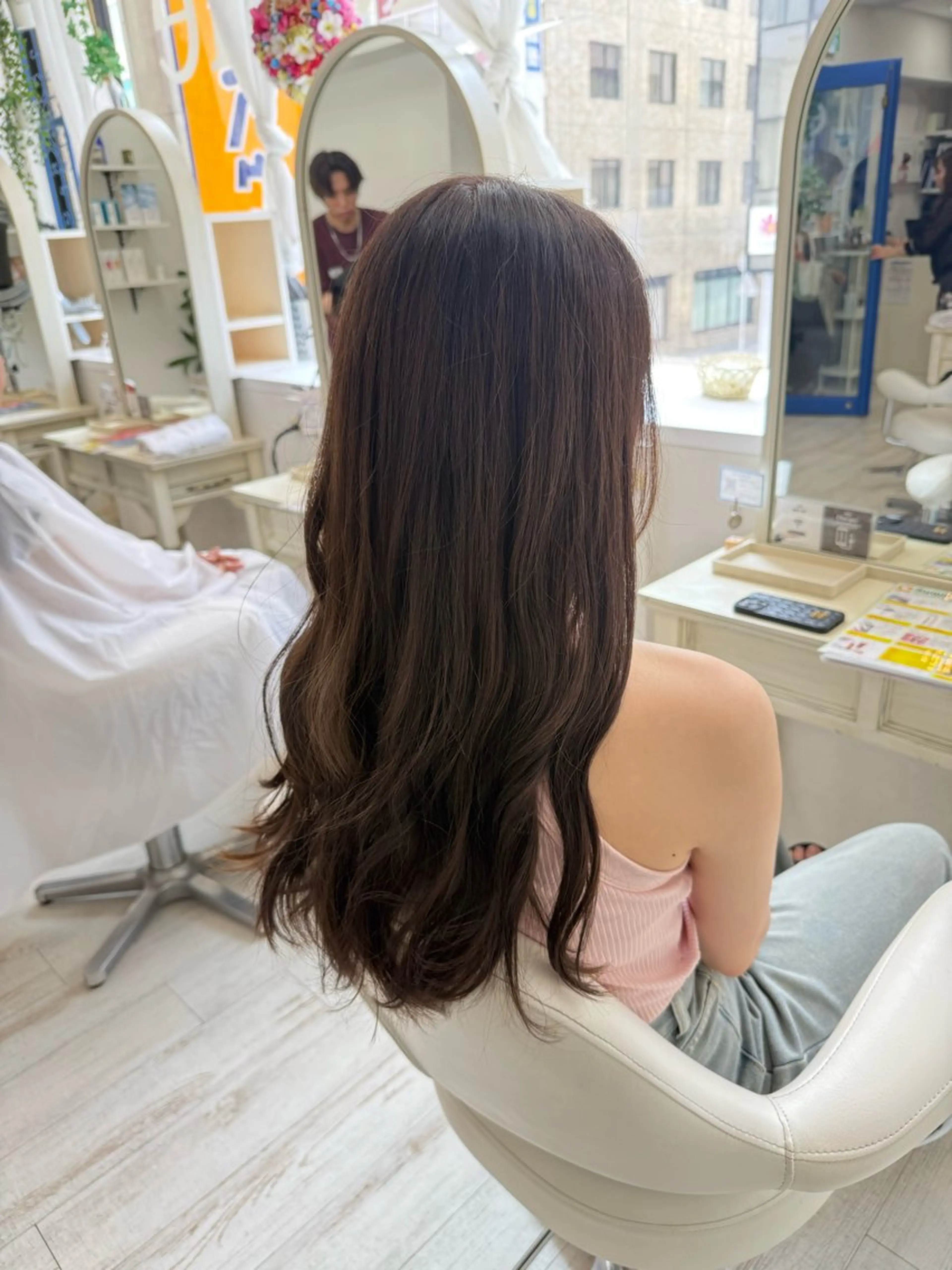 ロング ヘアカラー 新籾 尚哉のヘアスタイル