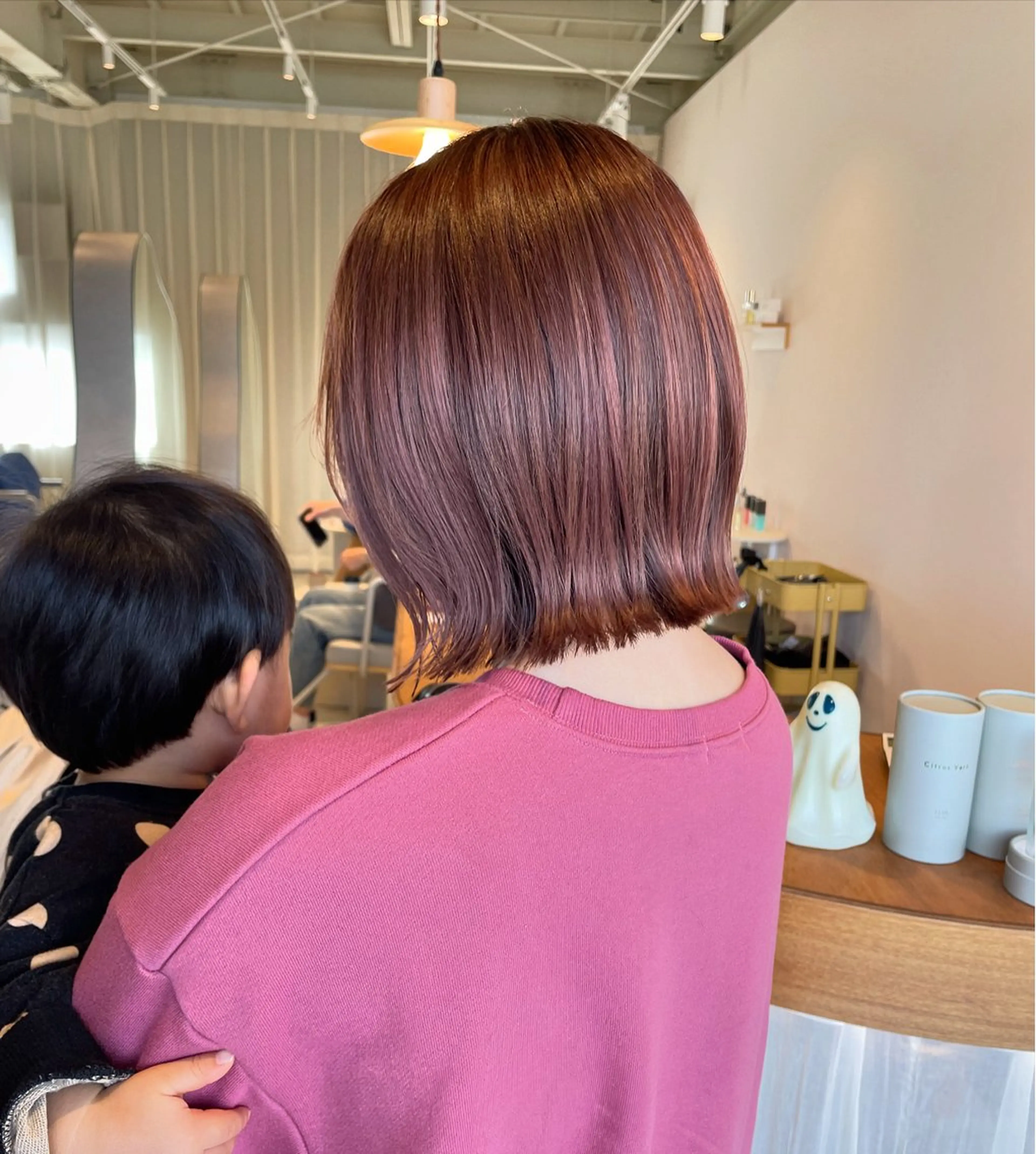 ミディアム カラー カット ヘアカラー トリートメント runru /muku.のヘアスタイル