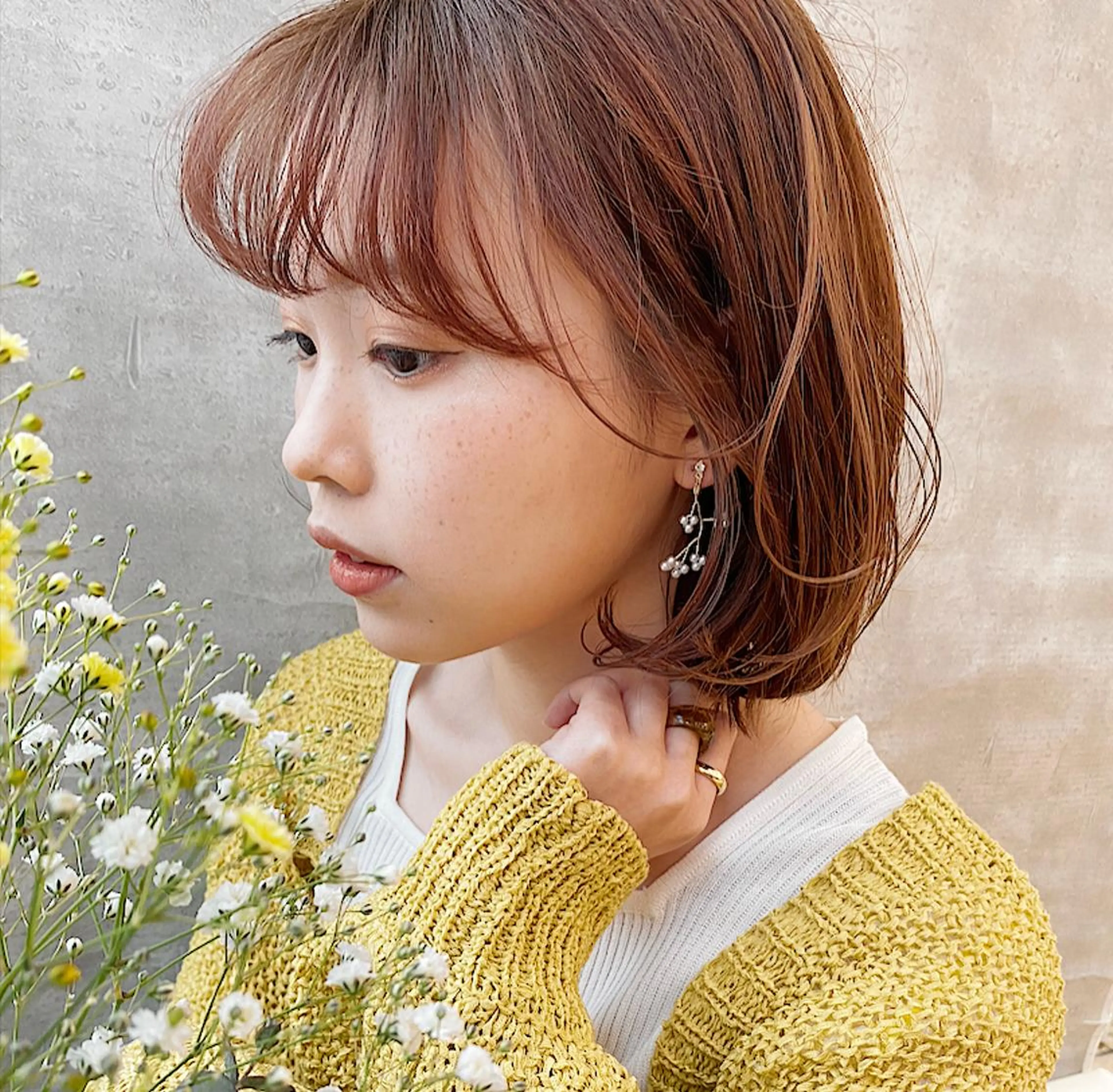 ショート カラー パーマ ヘアアレンジ 西山梨々【12/1〜 産休を頂きます🎀】のヘアスタイル