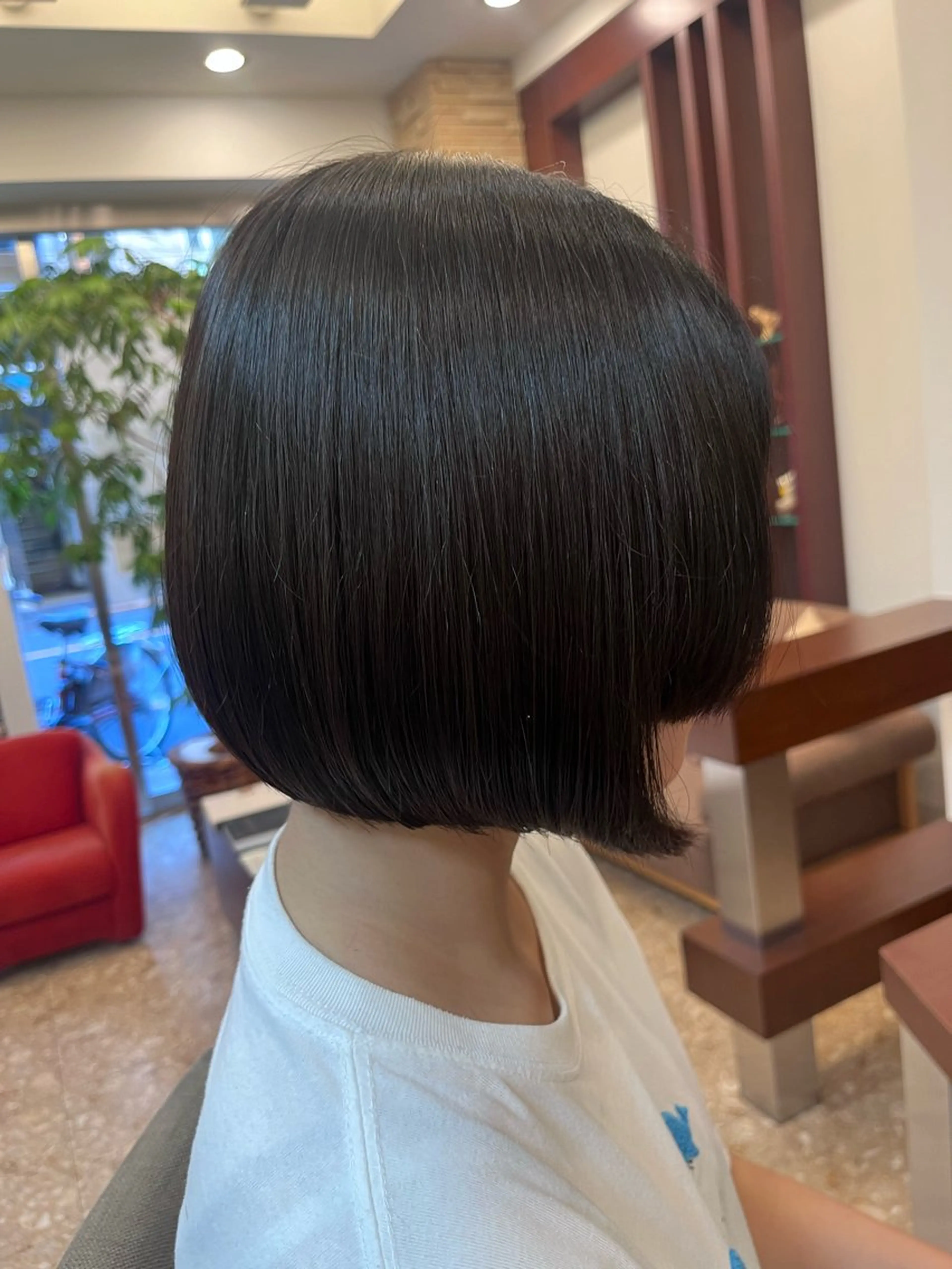 ショート 姫カット カット ヘアカラー ボブ得意 🤍山内　飛鳥🤍のヘアスタイル