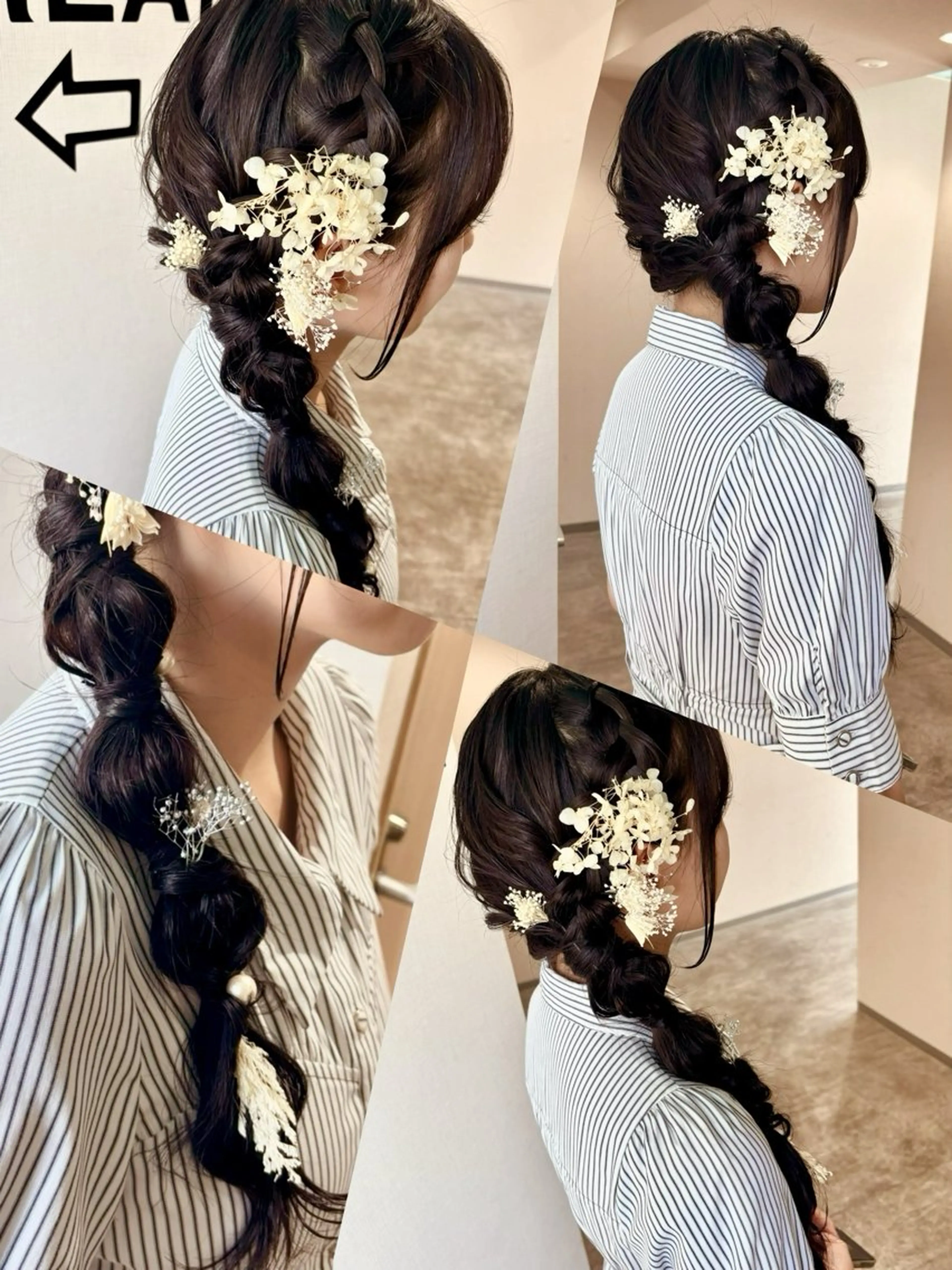 ヘアアレンジ 浴衣 ヘアセット 松井那津子 /ハイライトブリーチのヘアスタイル