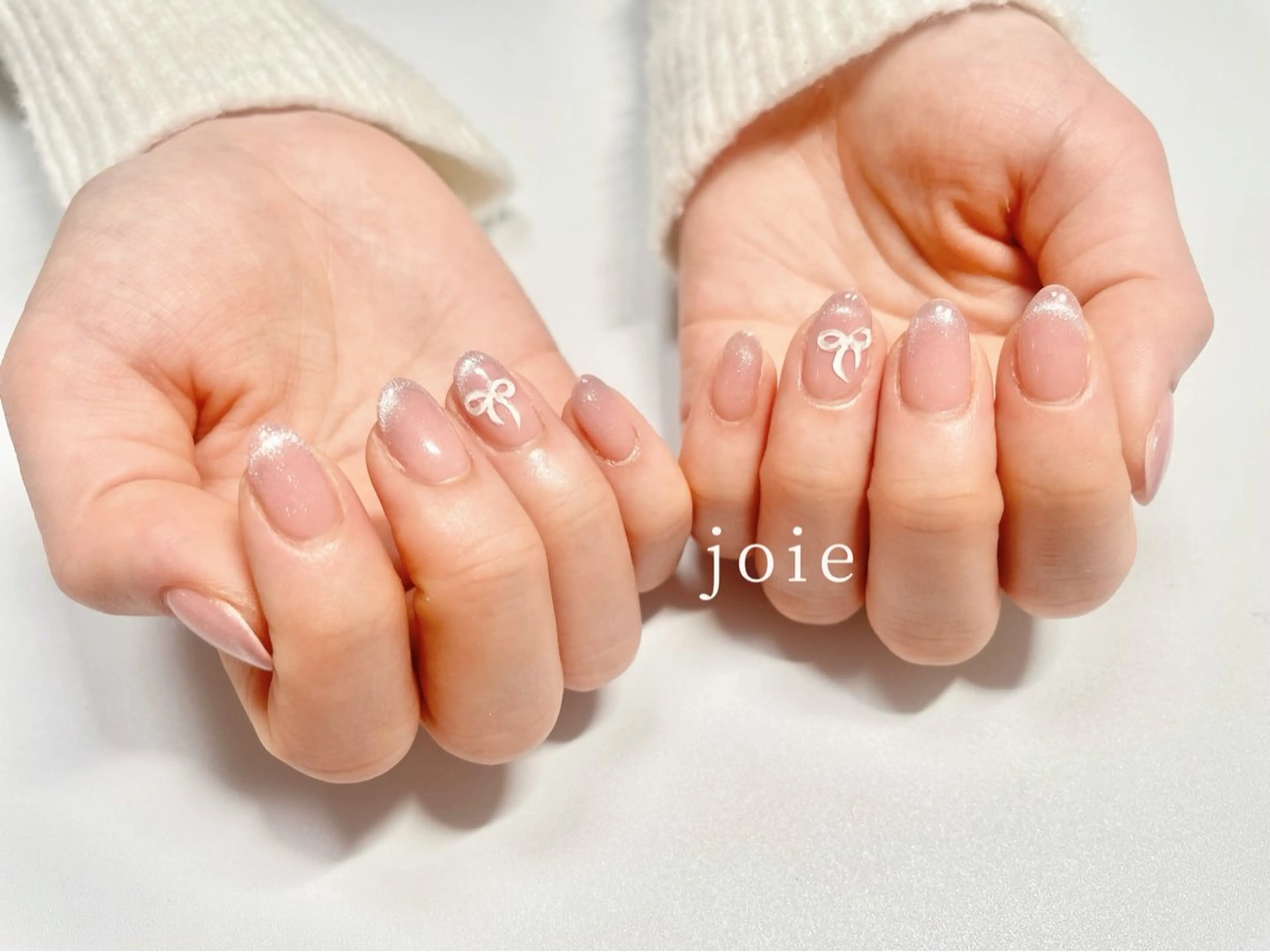 ネイル フレンチネイル キラキラネイル 韓国ネイル マグネットネイル マグネットフレンチ Nailist Mikuのネイルデザイン