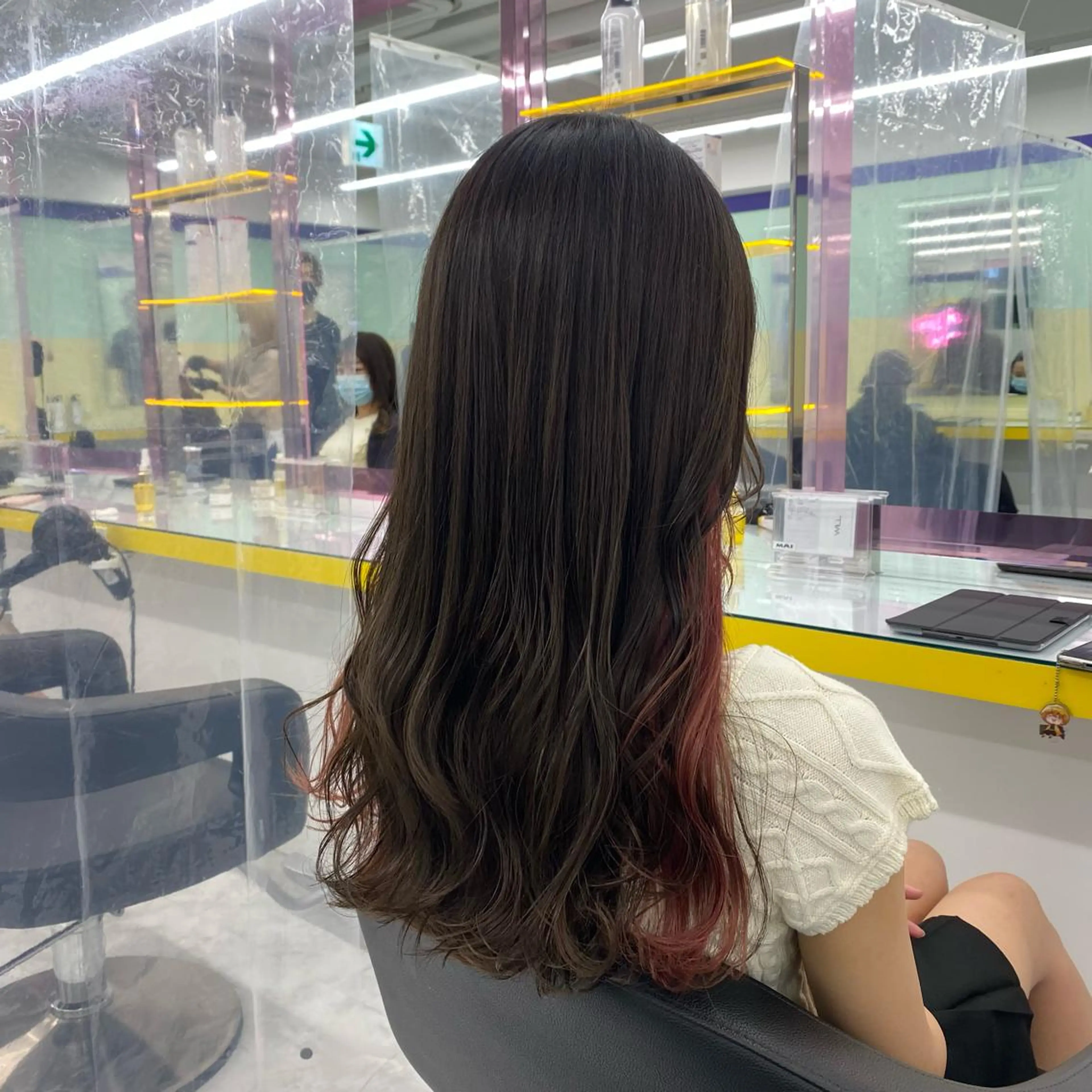 セミロング カラー ヘアアレンジ ヘアカラー トリートメント GOTODAY shair salon 横浜mare店所属・透明感抜群カラー mai🍑♡のヘアスタイル