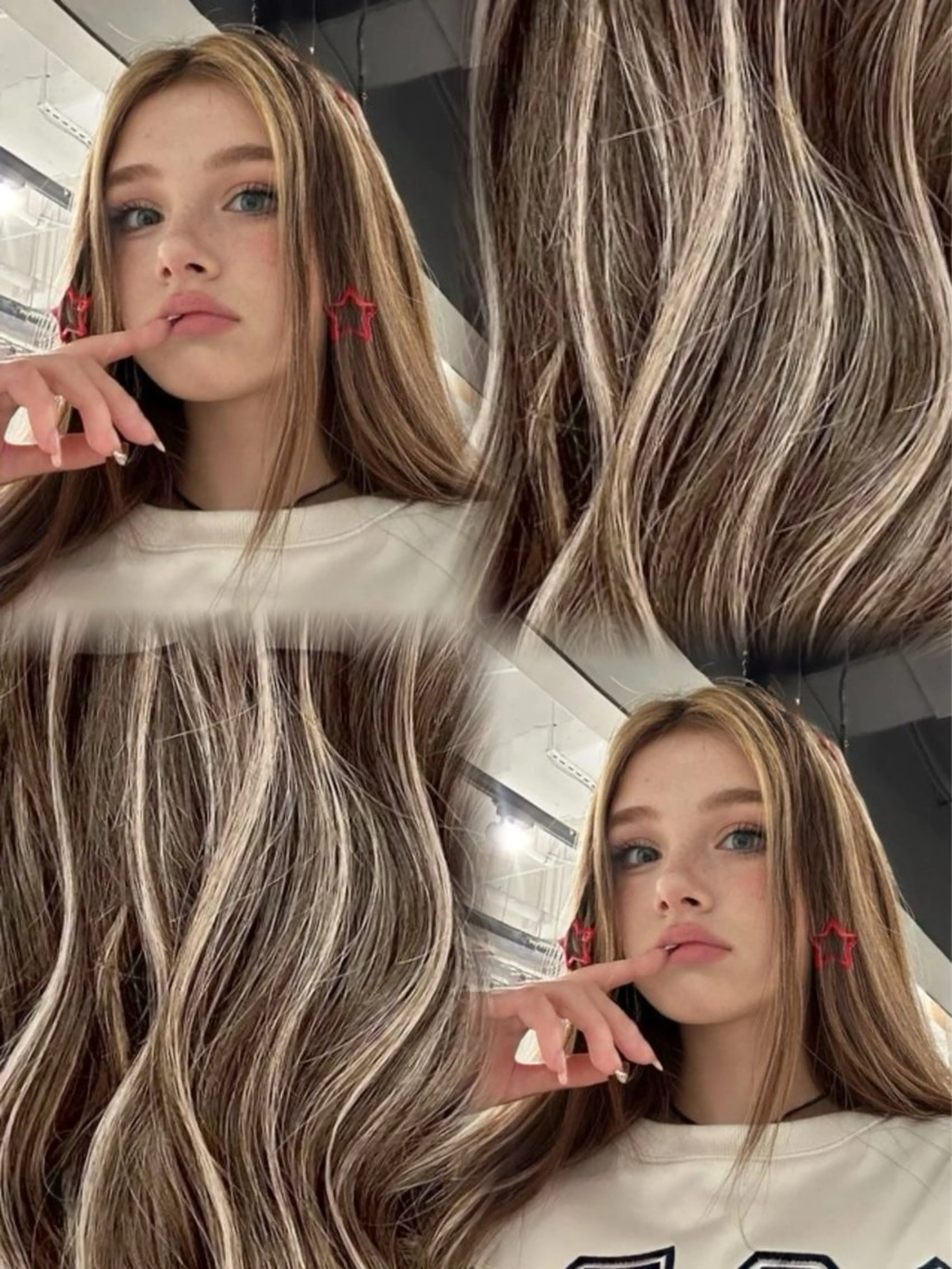 ロング カラー ヘアカラー トリートメント onyx所属・ミルクティーベージュ ケアブリーチカラーのヘアスタイル