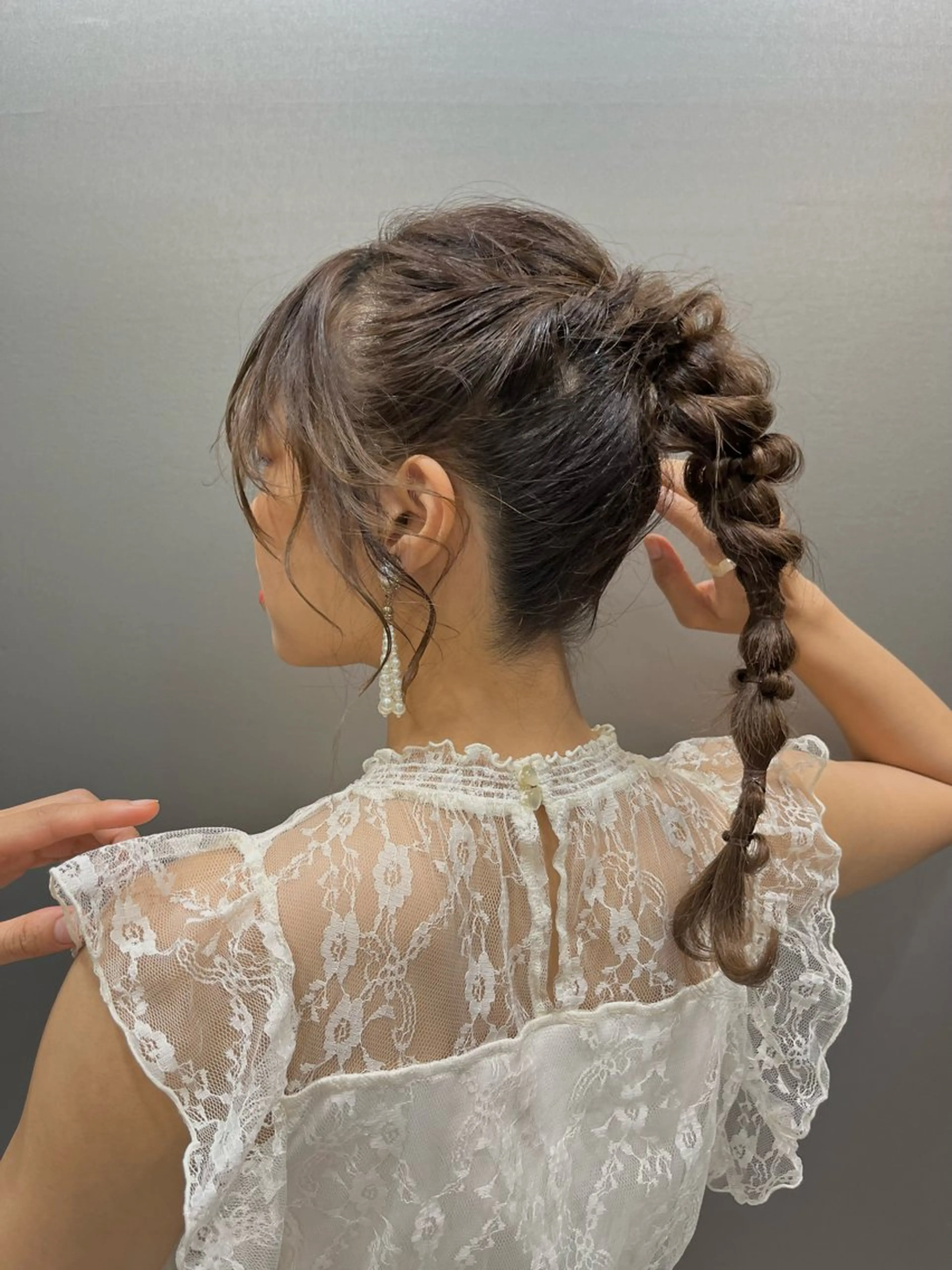 ロング ヘアアレンジ ウスイマイコ カット/ケアカラーのヘアスタイル