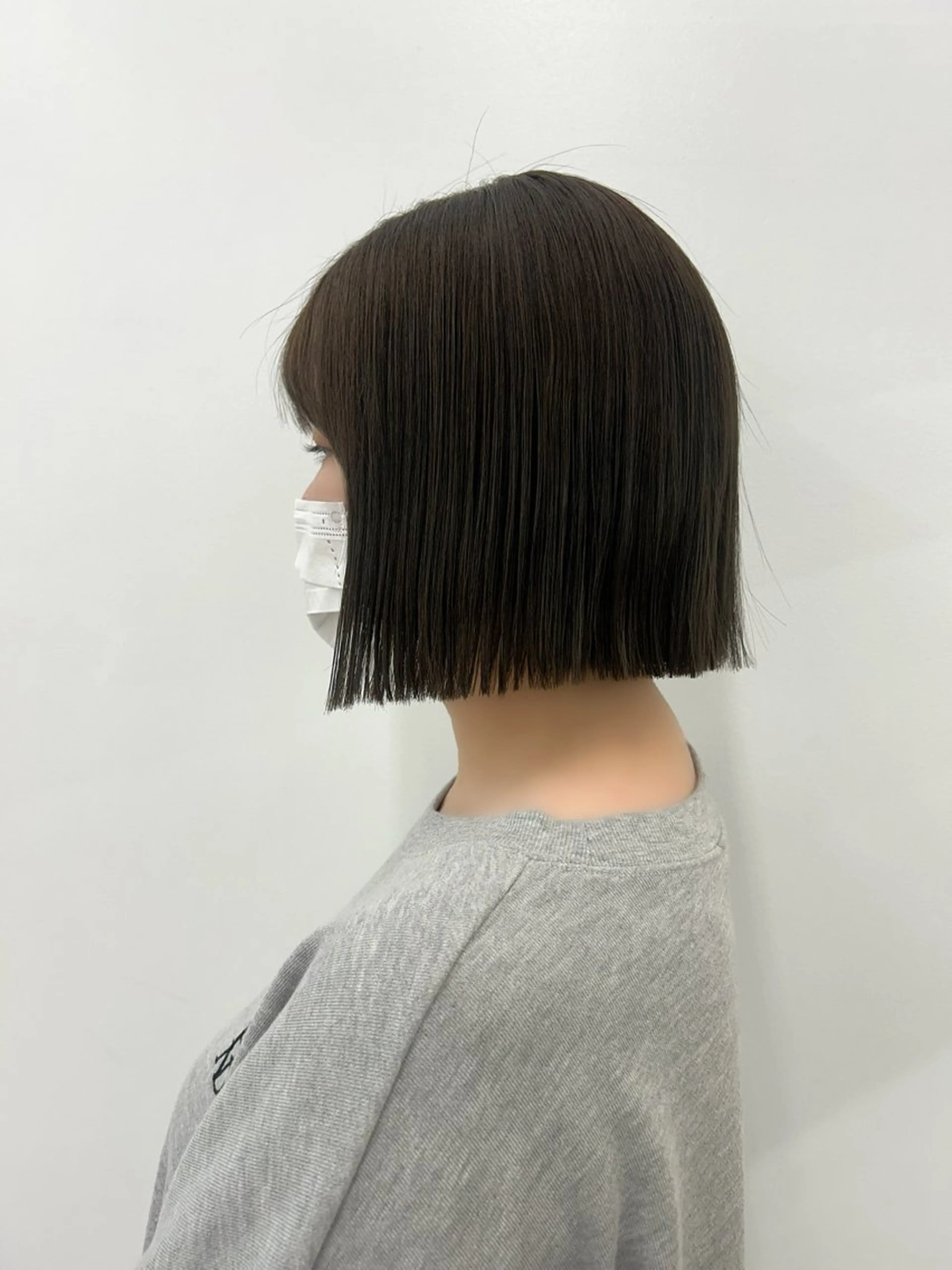 ショート ボブ 縮毛矯正 顔周り/レイヤー/ 透明感/あやか💕のヘアスタイル