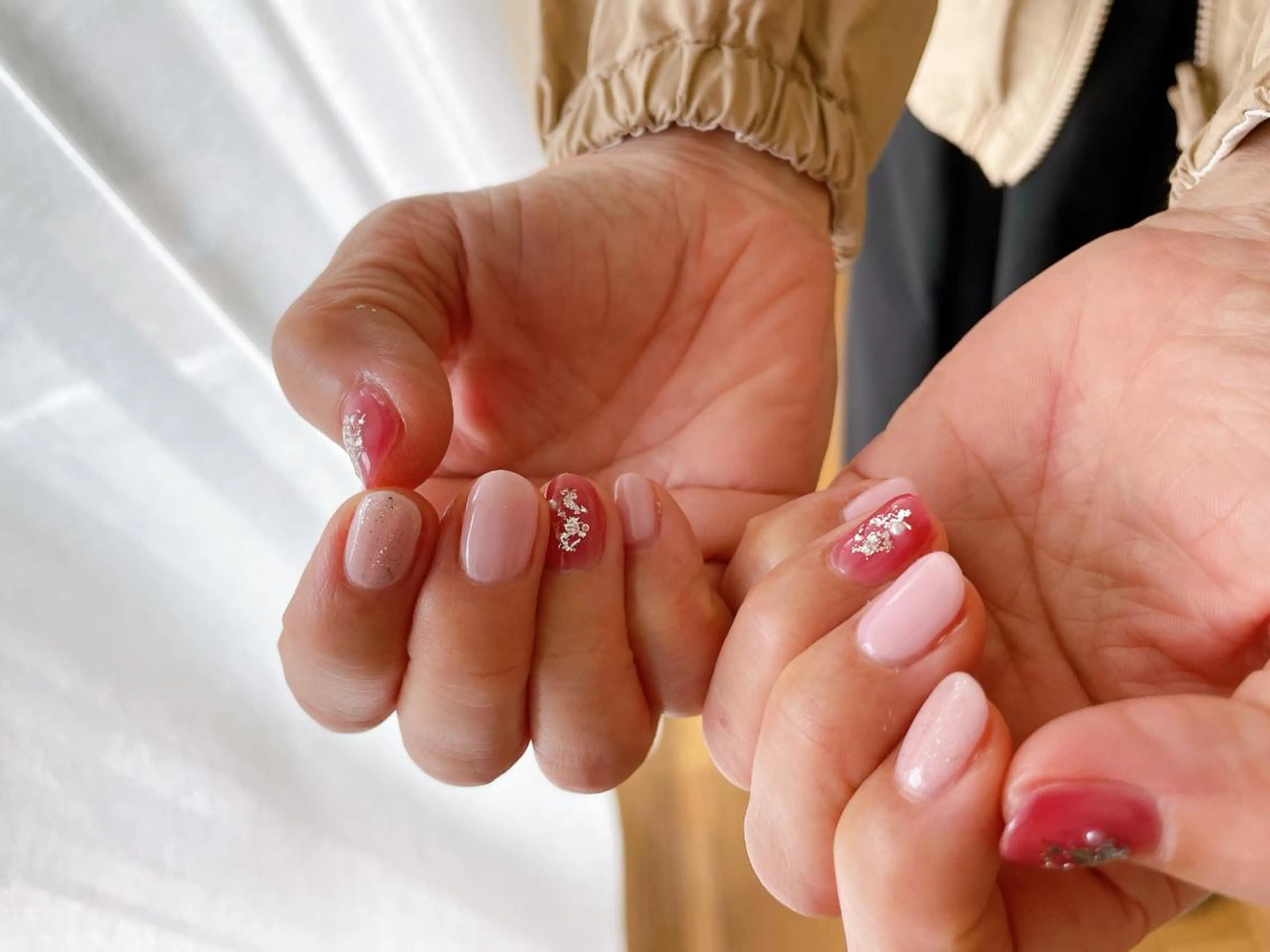 ネイル オーロラネイル フラワーネイル フットネイル フレンチネイル ジェルネイル ハンドネイル kikinail 溝の口のネイルデザイン