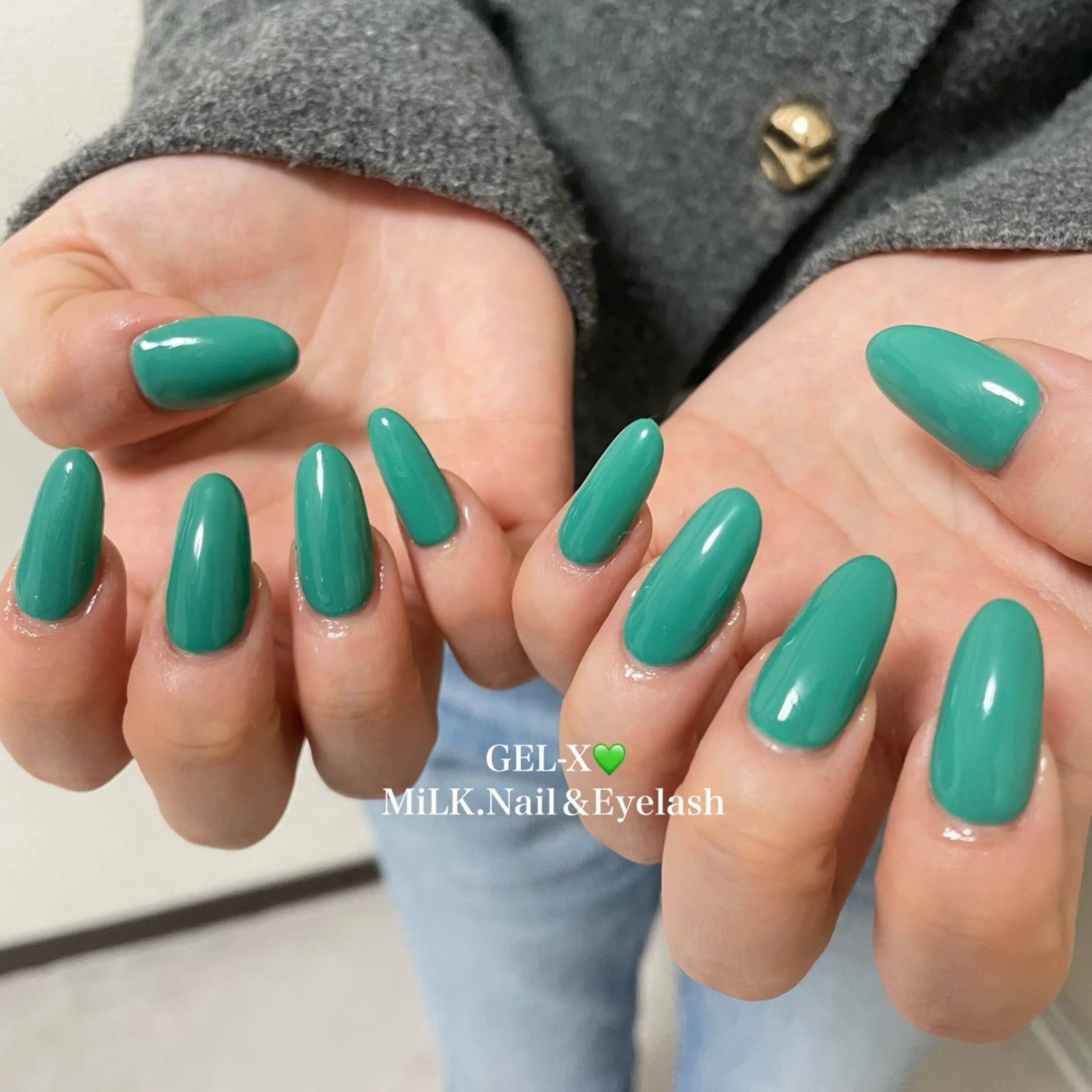 ネイル ワンカラーネイル ハンドネイル MiLK. Nail&Eyelash所属・MiLK. wakaのマツエク・マツパデザイン