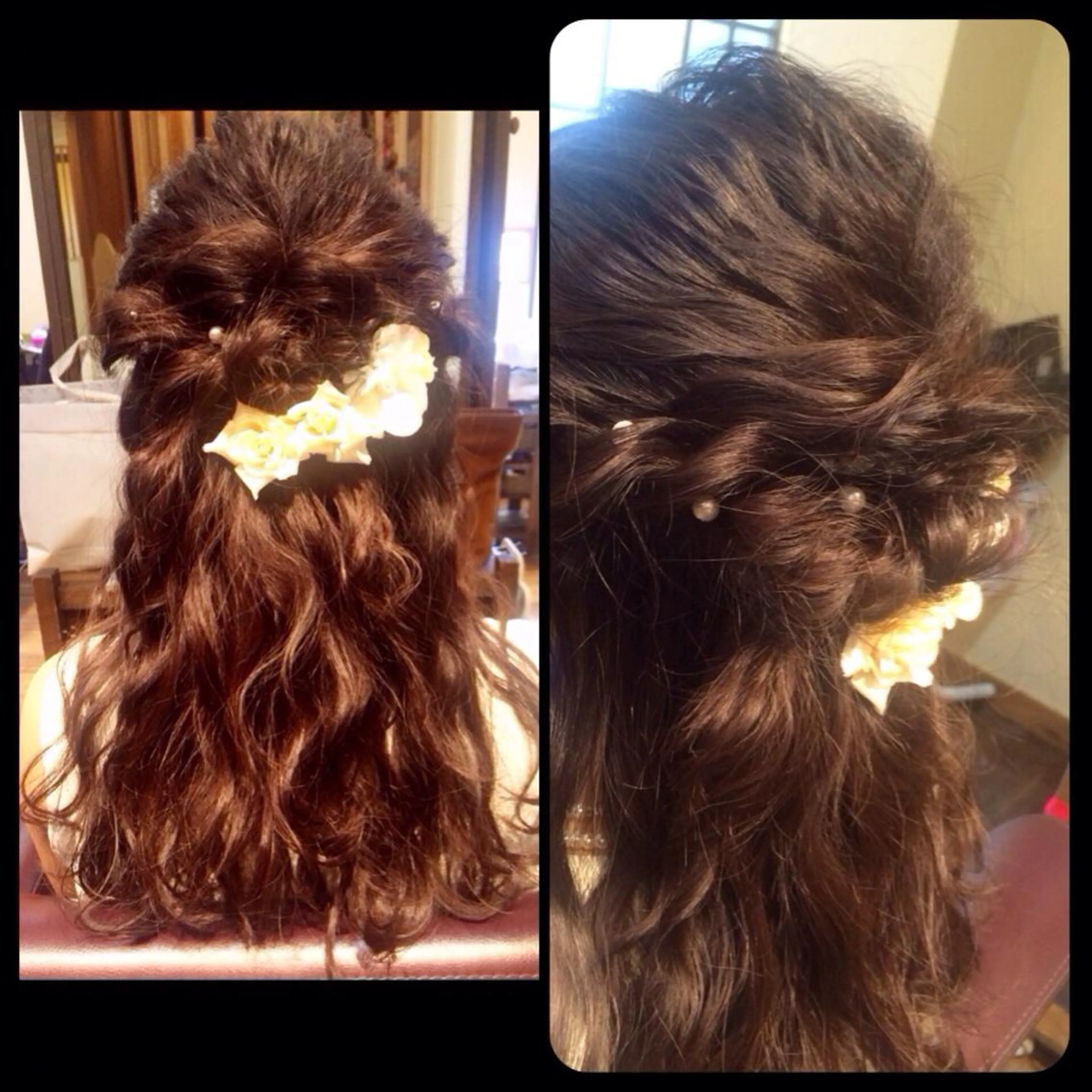 ミディアム セミロング ロング ヘアアレンジ ハーフアップ ✨🌿大人可愛い愛さ れhair🌿✨松本のヘアスタイル