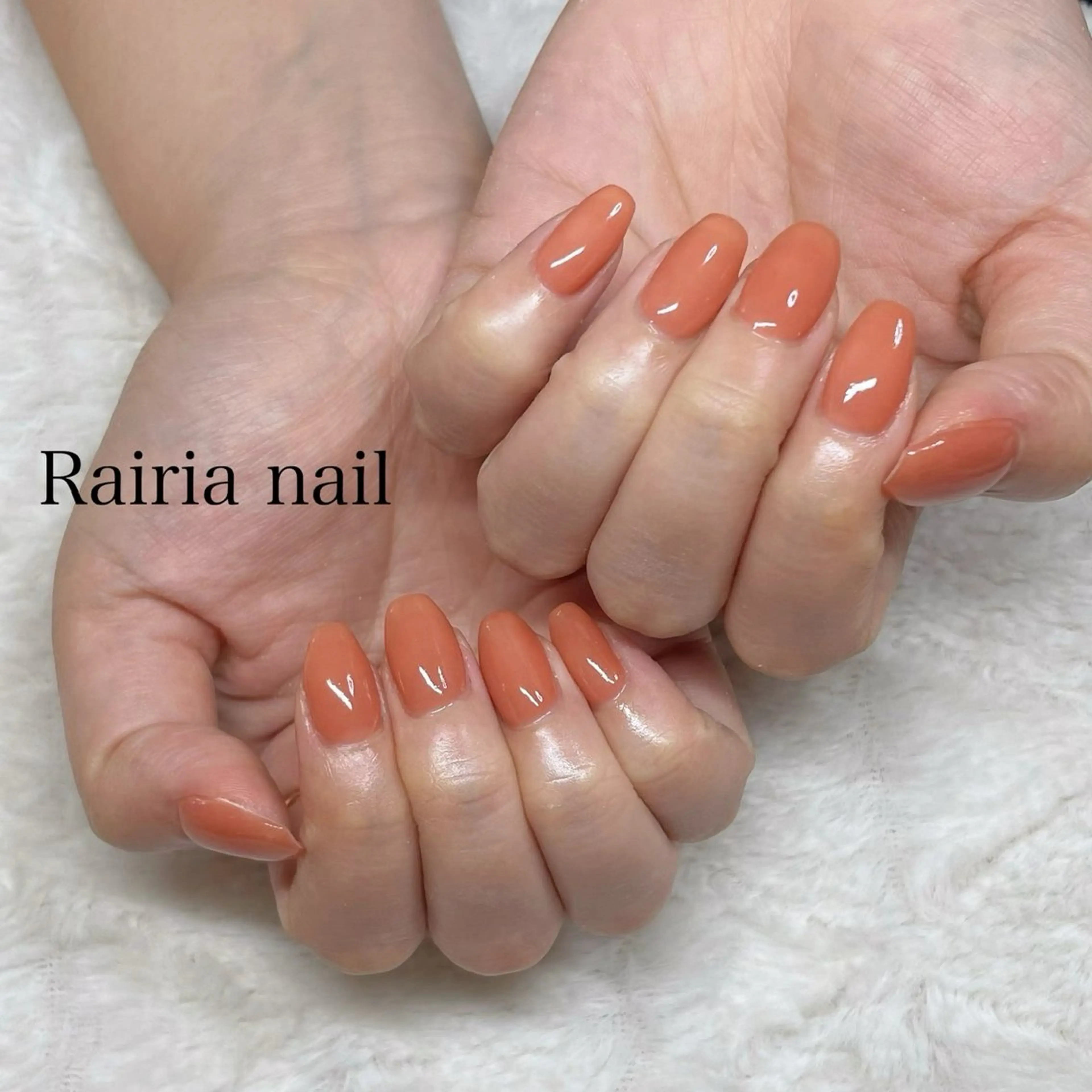 ネイル ワンカラーネイル ハンドネイル Rairia nail所属・ライリアネイル Mikuのネイルデザイン