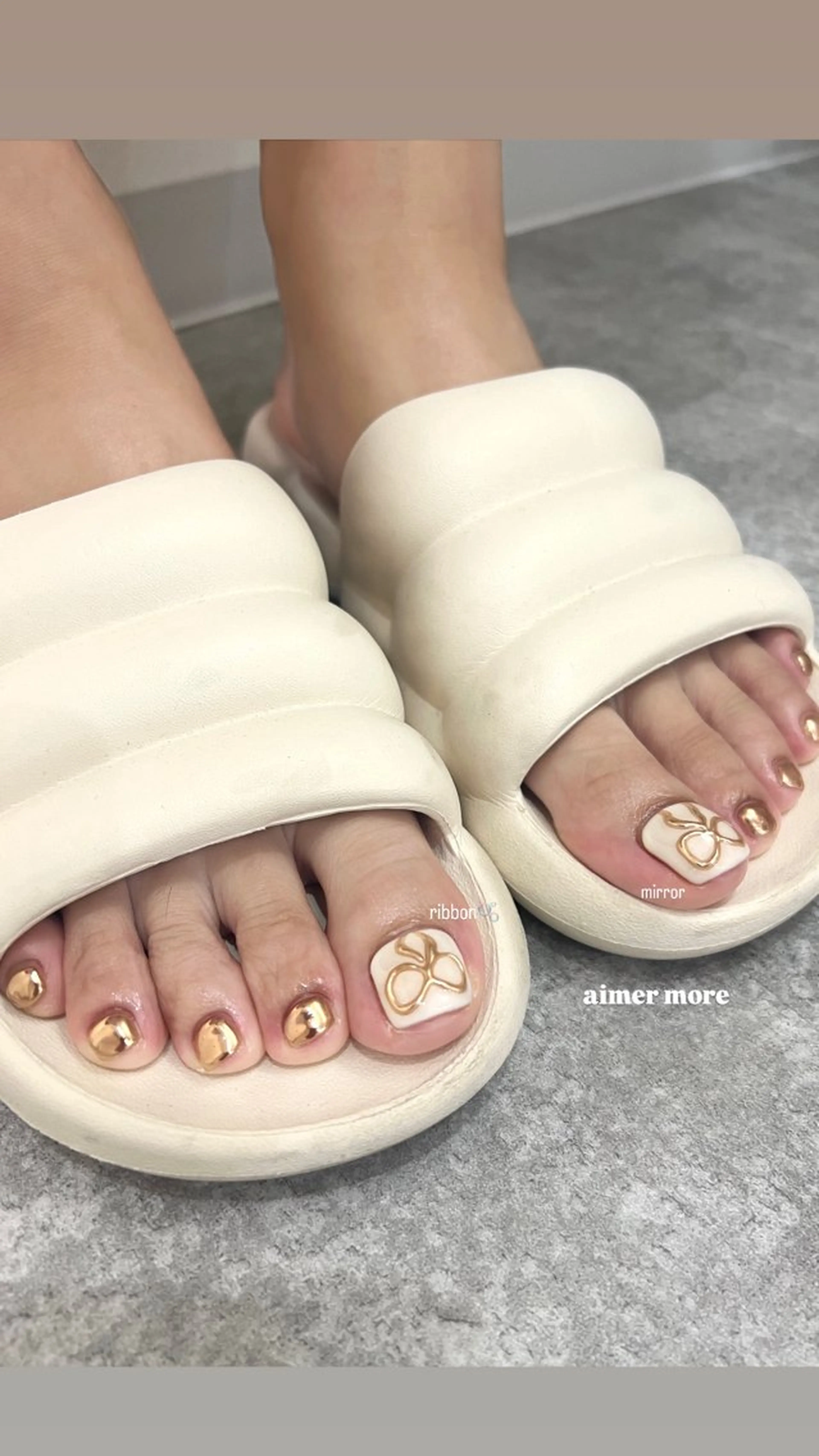 ネイル フットネイル je belle NAGISA🧁🎀のネイルデザイン