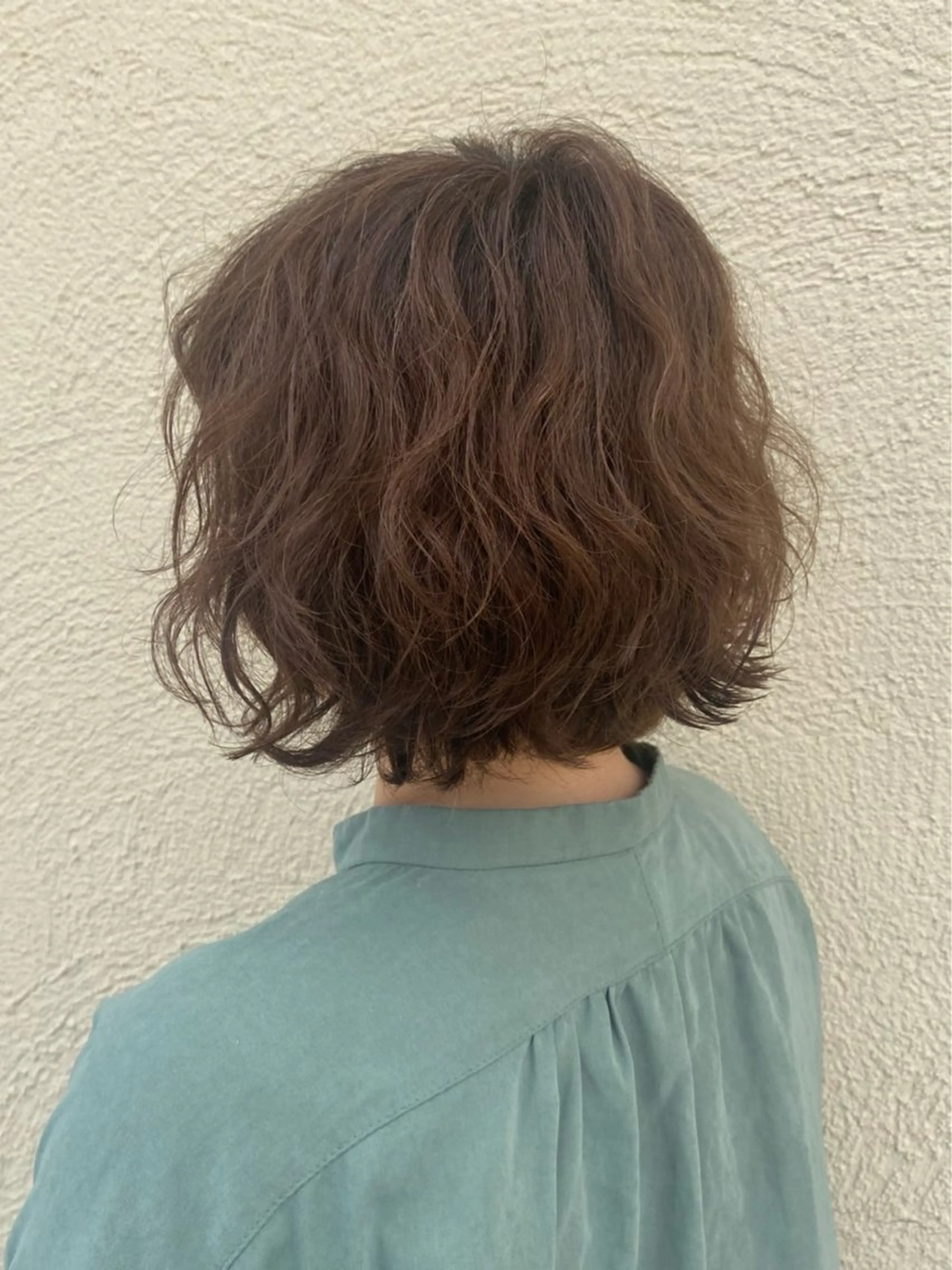 ミディアム パーマ Sagedoue ユイのヘアスタイル