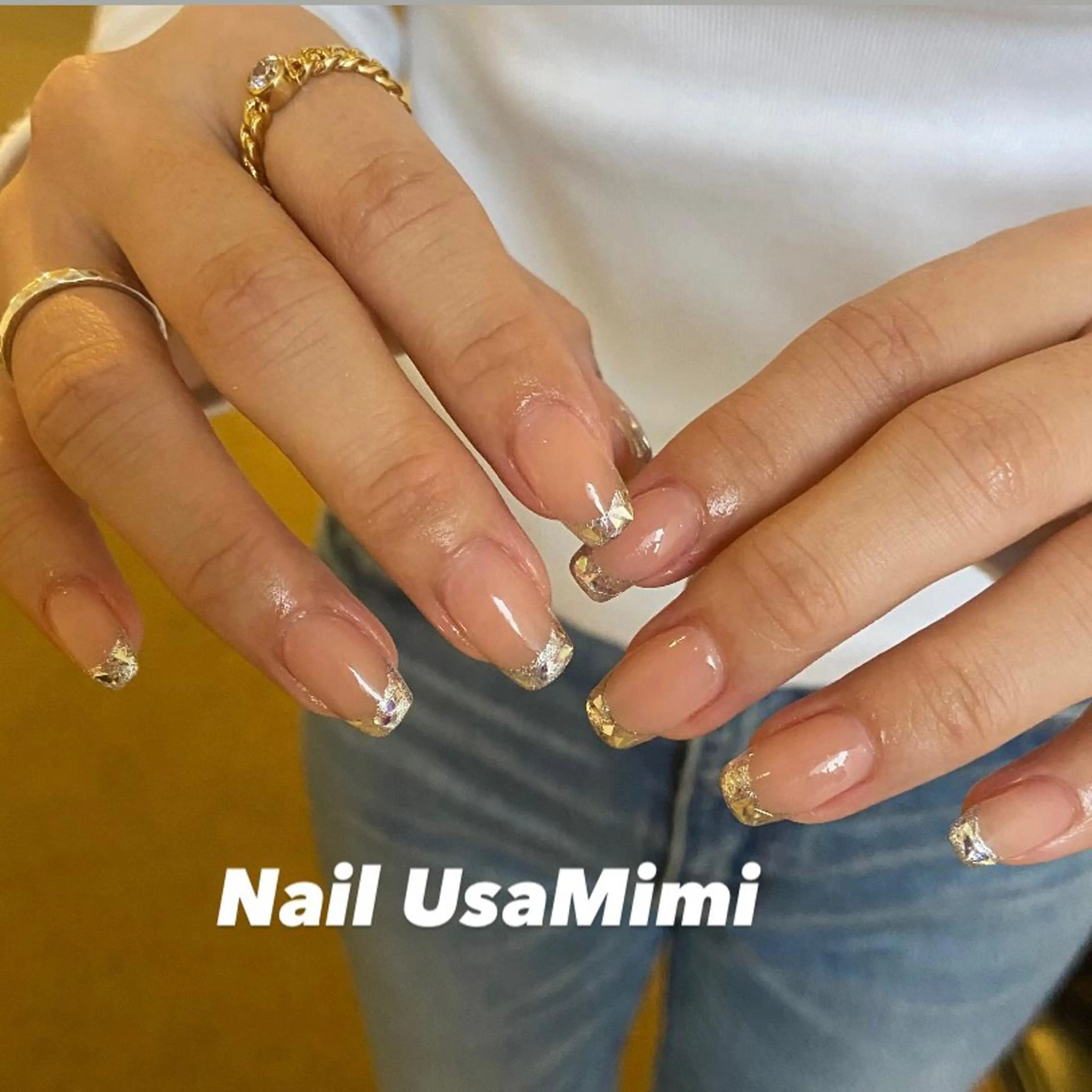 ネイル フットネイル ジェルネイル マグネットネイル 持ち込み ニュアンスネイル 本町ネイルNail UsaMimiのネイルデザイン