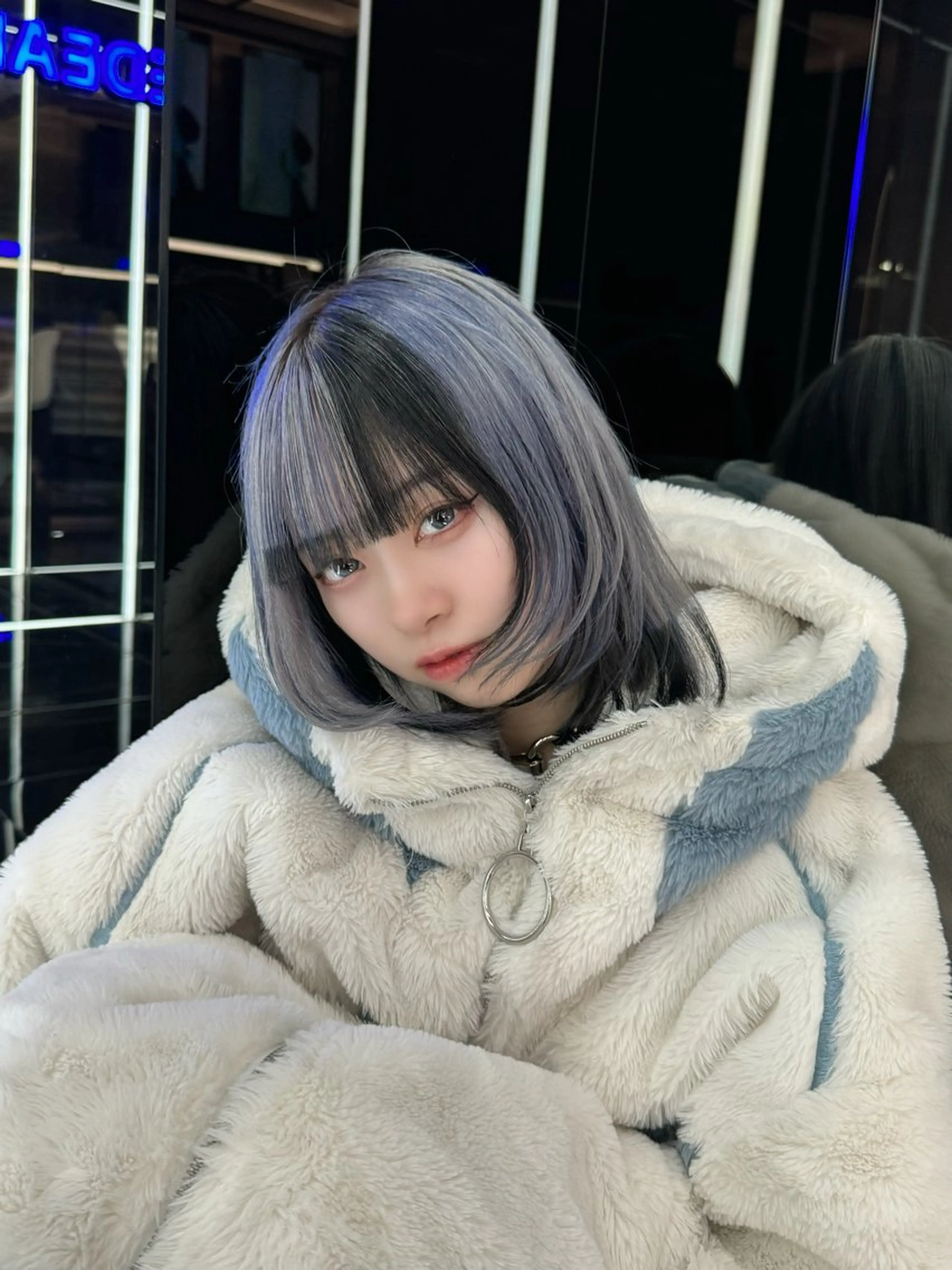 ミディアム カラー りょうへい/ 全頭ブリーチ/渋谷のヘアスタイル