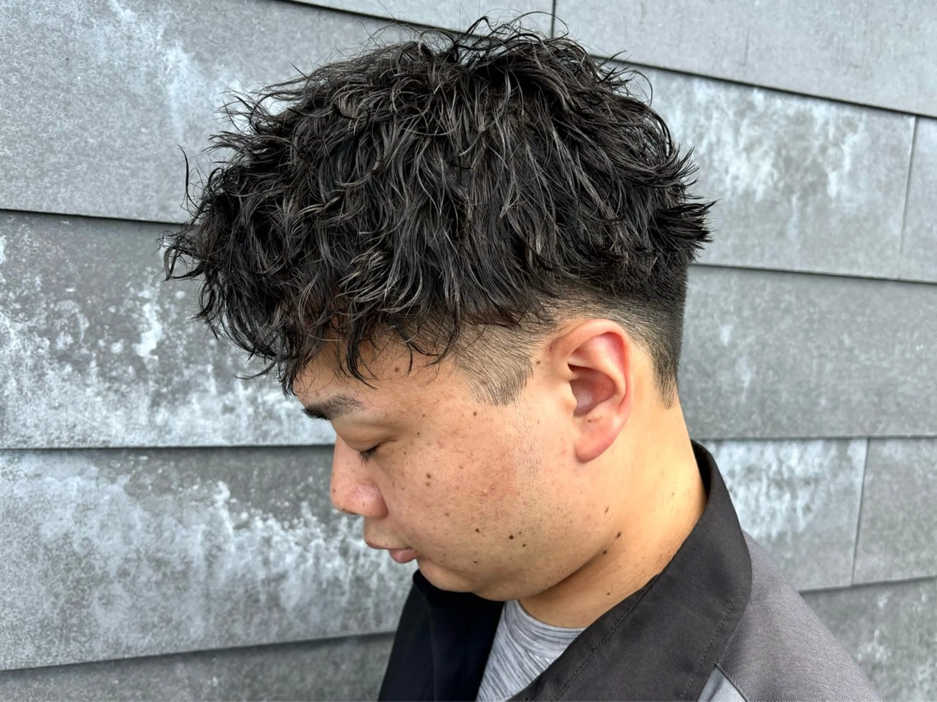 ショート パーマ メンズ Niau高崎店所属・メンズ専門　太田 楽々のヘアスタイル