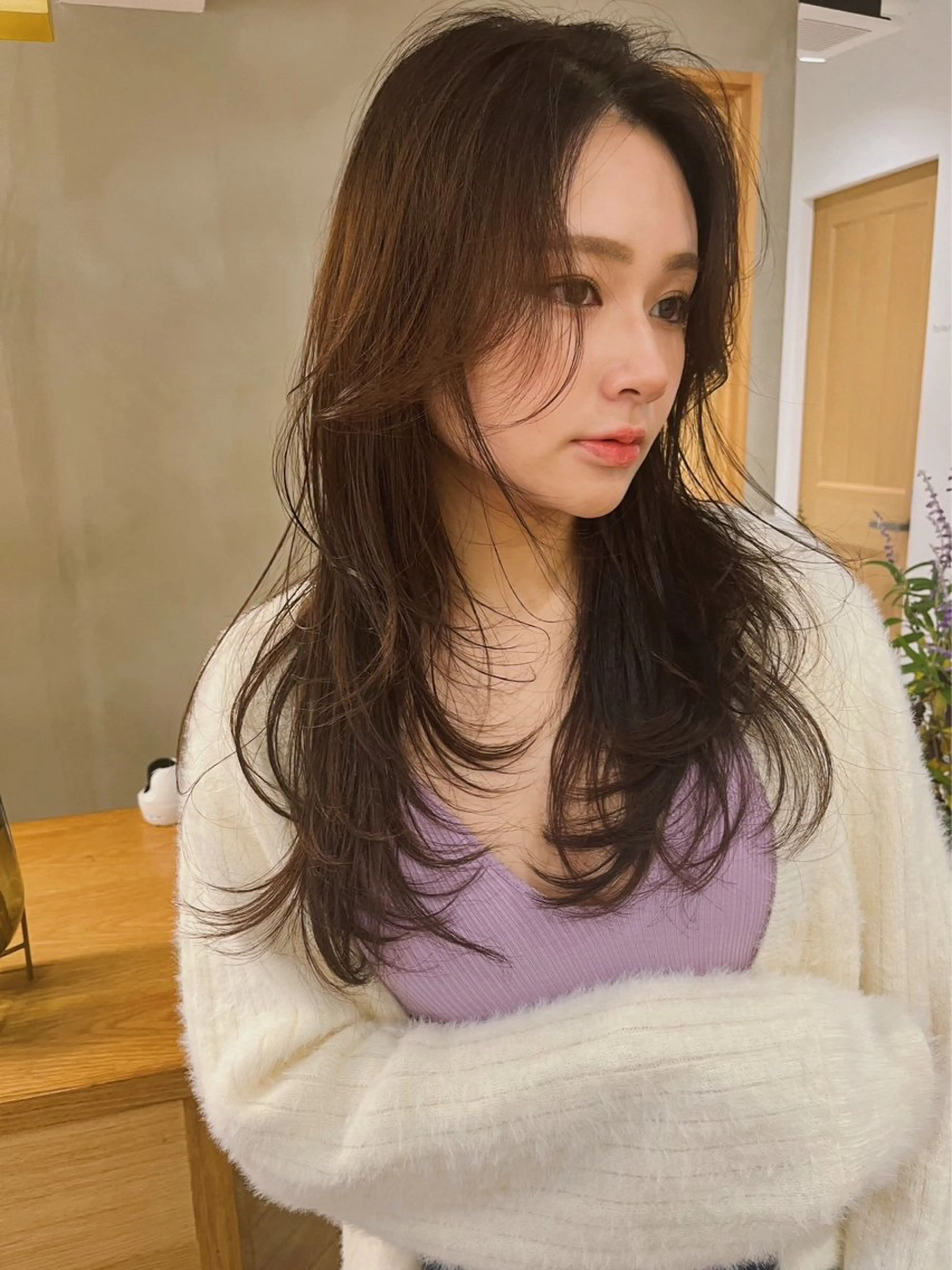 ロング ヘアカラー レイヤーカット ✨️奥田良太✨️のヘアスタイル