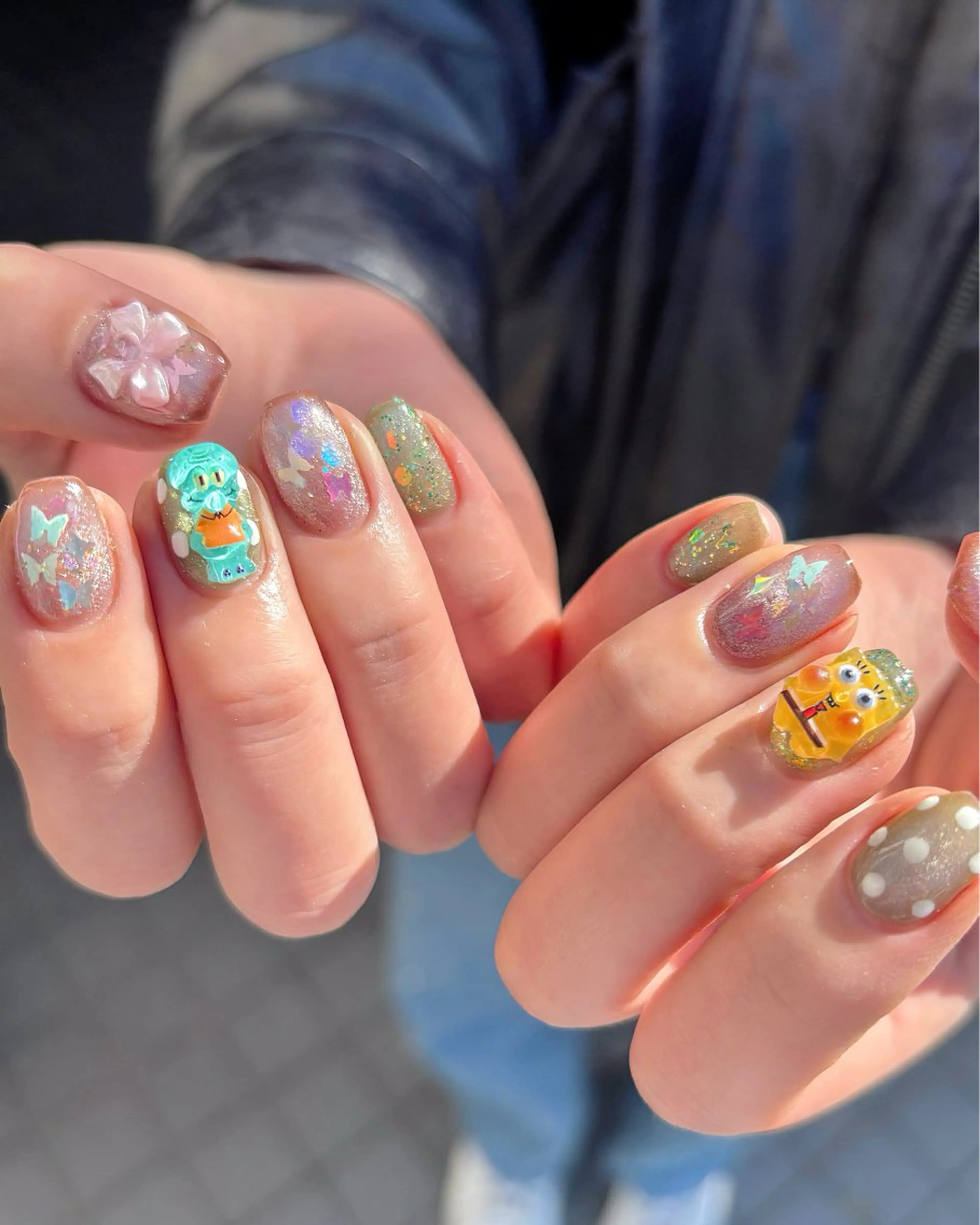 ネイル グラデーション 韓国ネイル 水色 オフィスネイル 夏ネイル ハンドネイル 🫧OPELIA NAIL渋谷🫧のネイルデザイン