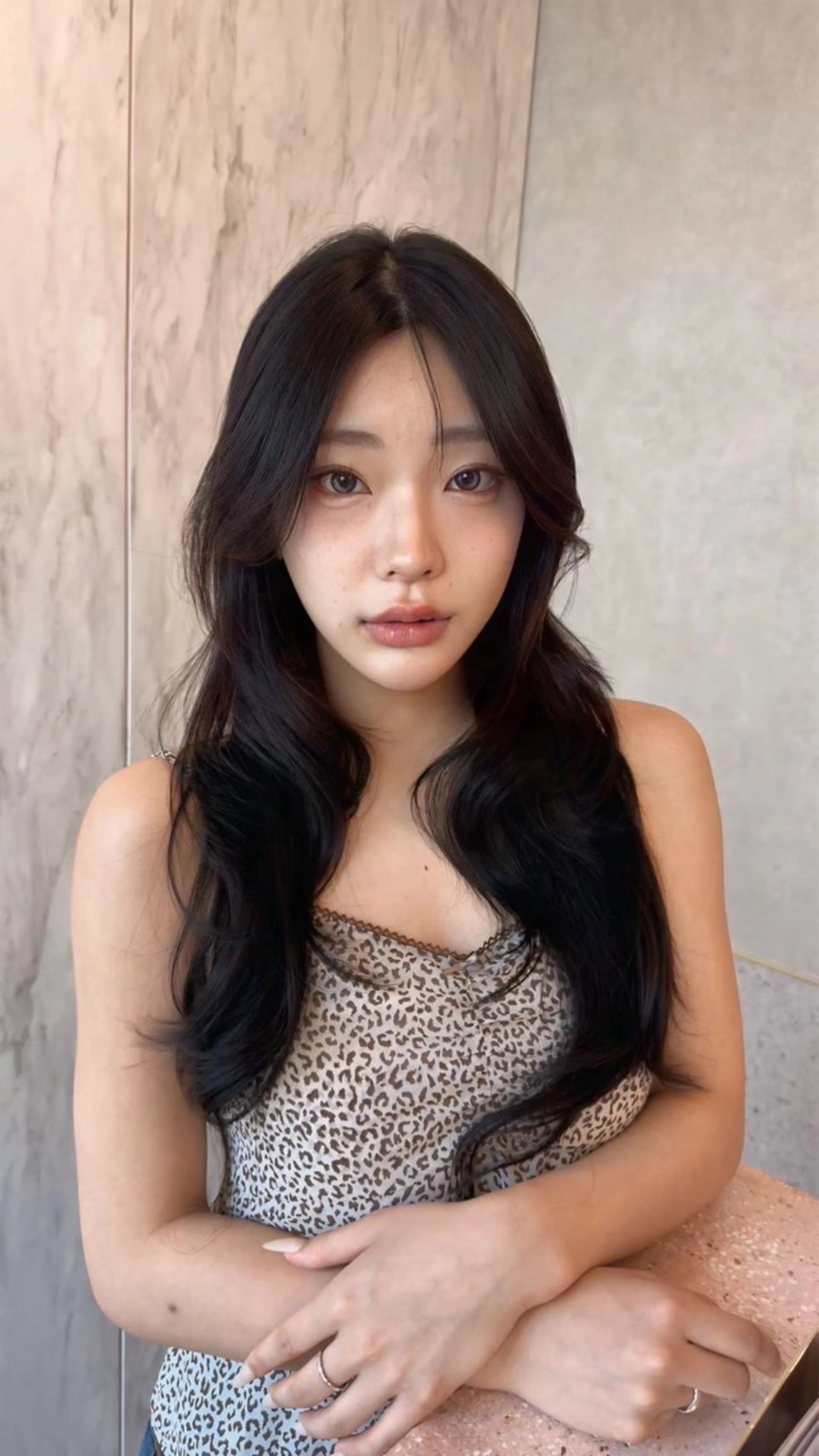 ロング レイヤーカット 新宿/髪質改善/暖色 カラー/shiyuのヘアスタイル