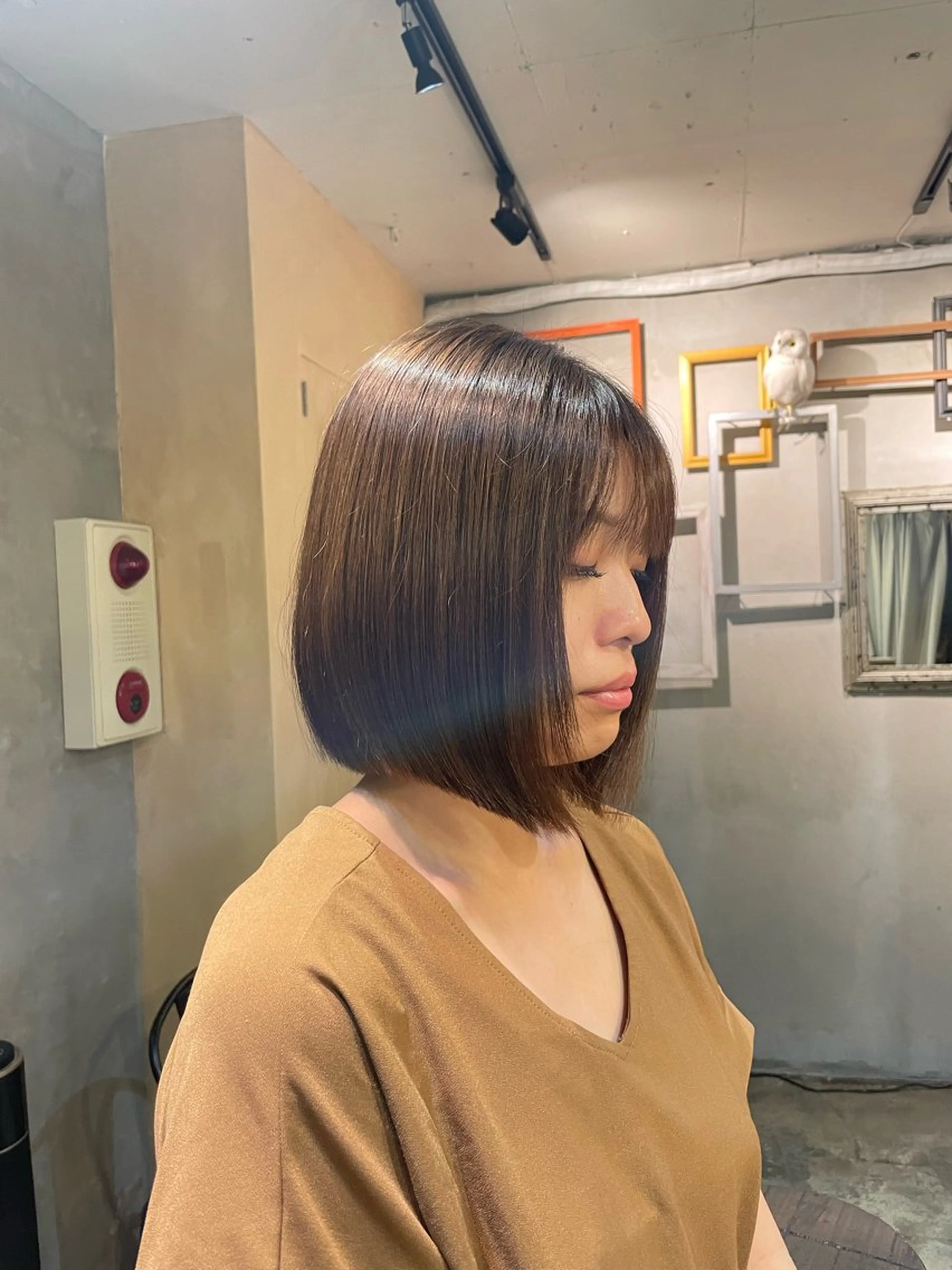 ショート ボブ saya 🧸 カット/縮毛矯正のヘアスタイル