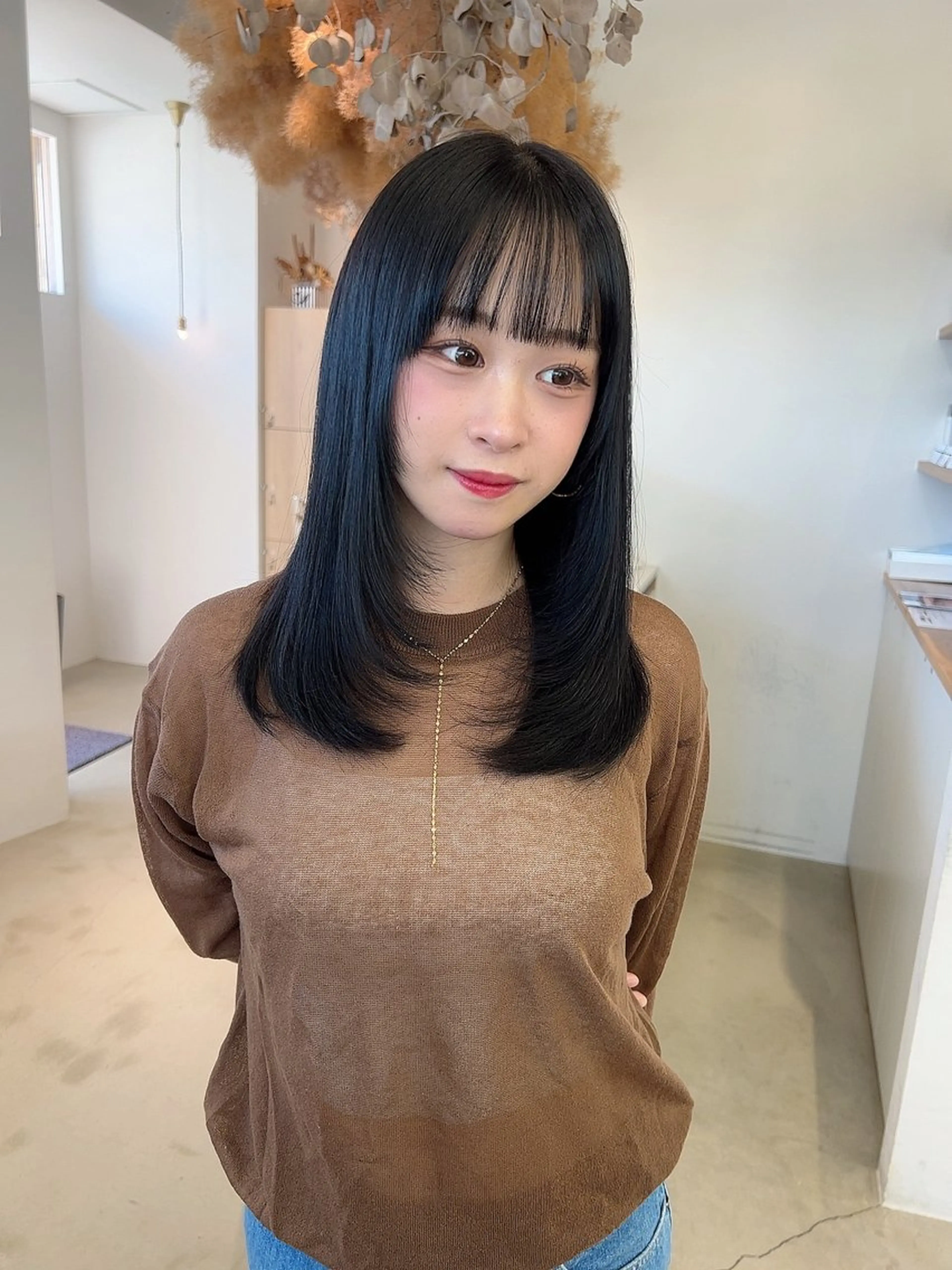 セミロング カット ヘアカラー トリートメント vince. moekoのヘアスタイル