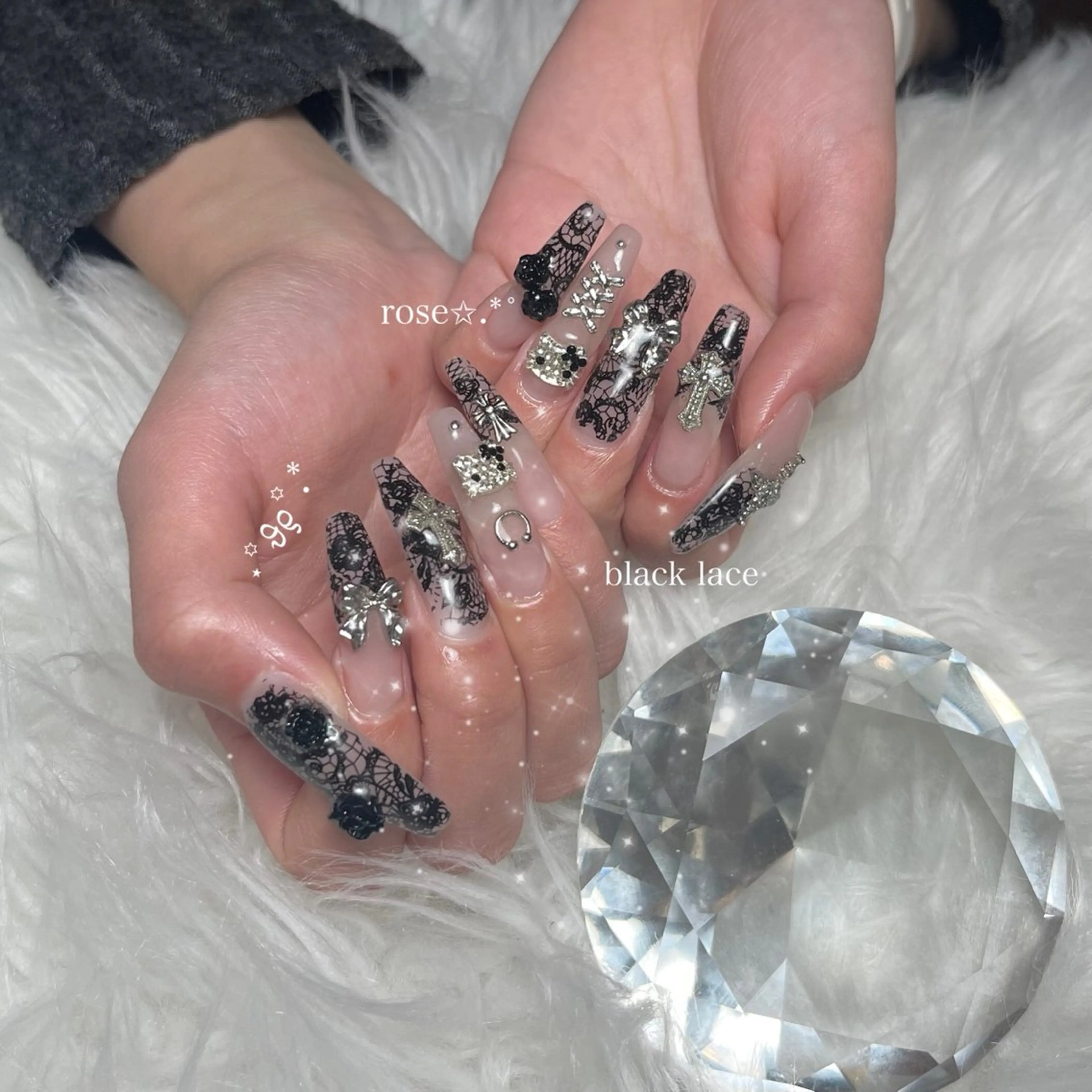 🤍長さだしOK デザインやり放題 (オフなし)の写真