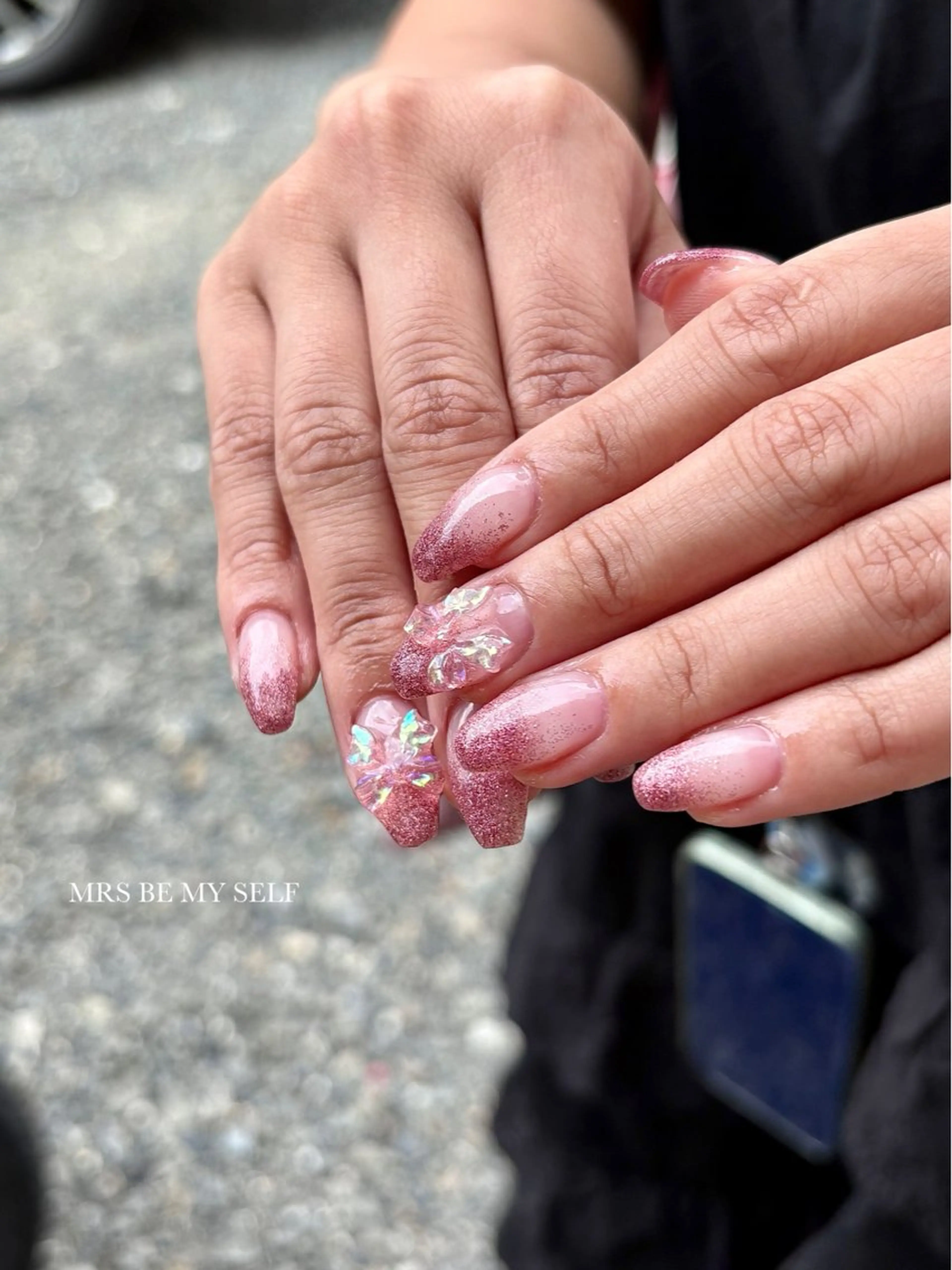 ネイル ラメ(グリッター) ラメグラデーション ハンドネイル MRS/ miyu🎀のネイルデザイン