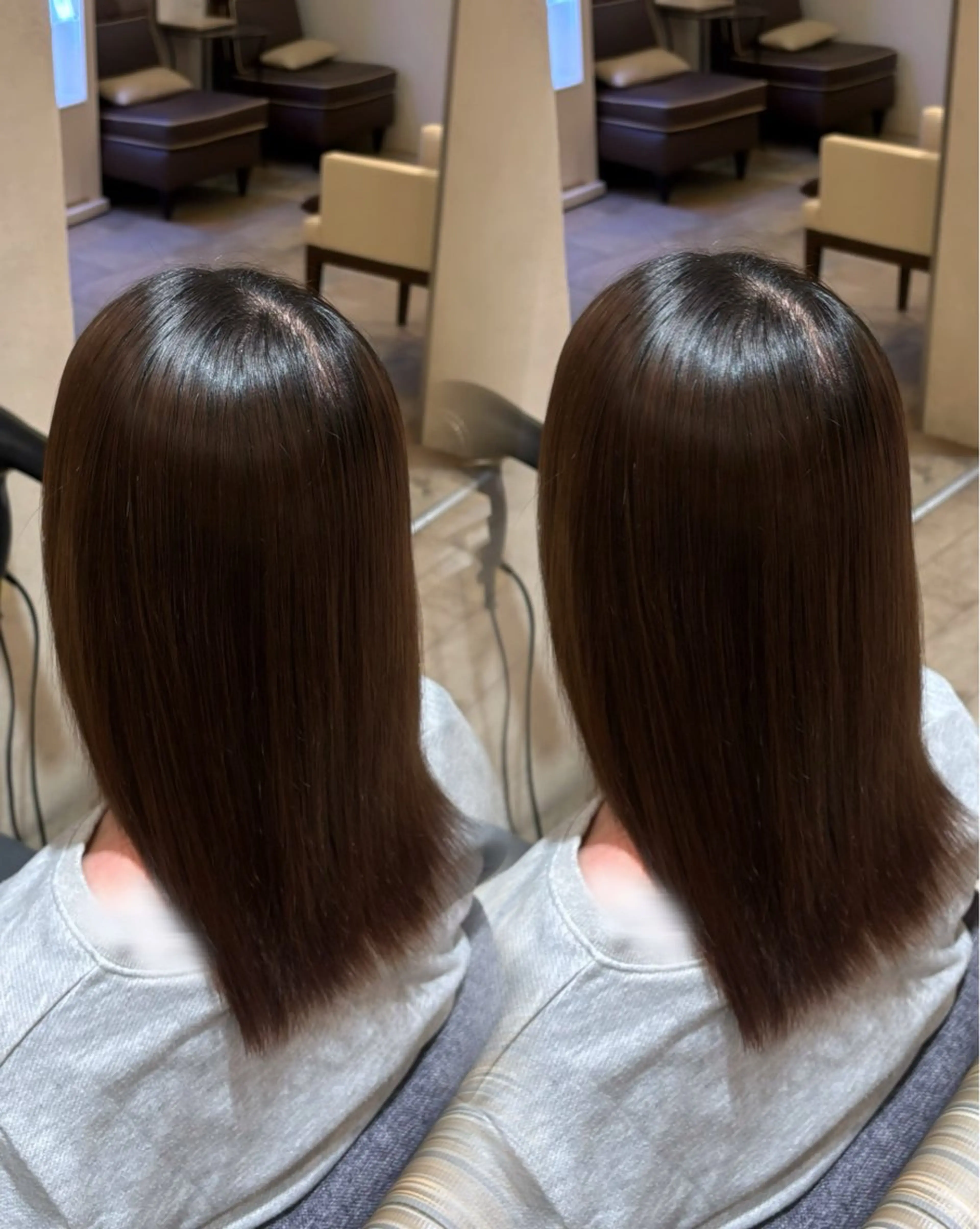 セミロング ヘッドスパ 杉本 奈々美のヘアスタイル