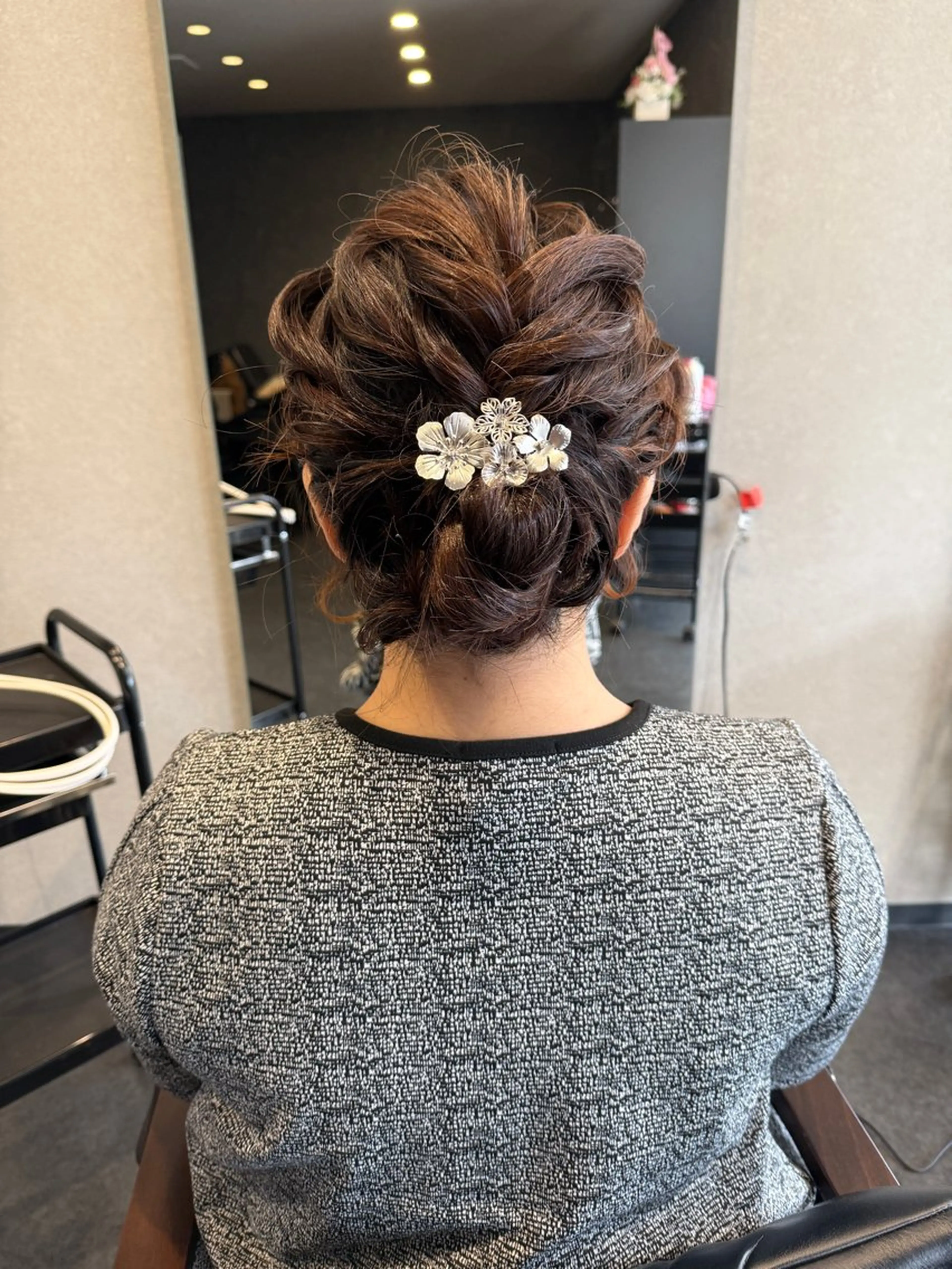 【ヘアアクセ付き】入学・卒業式にピッタリなヘアセットの写真