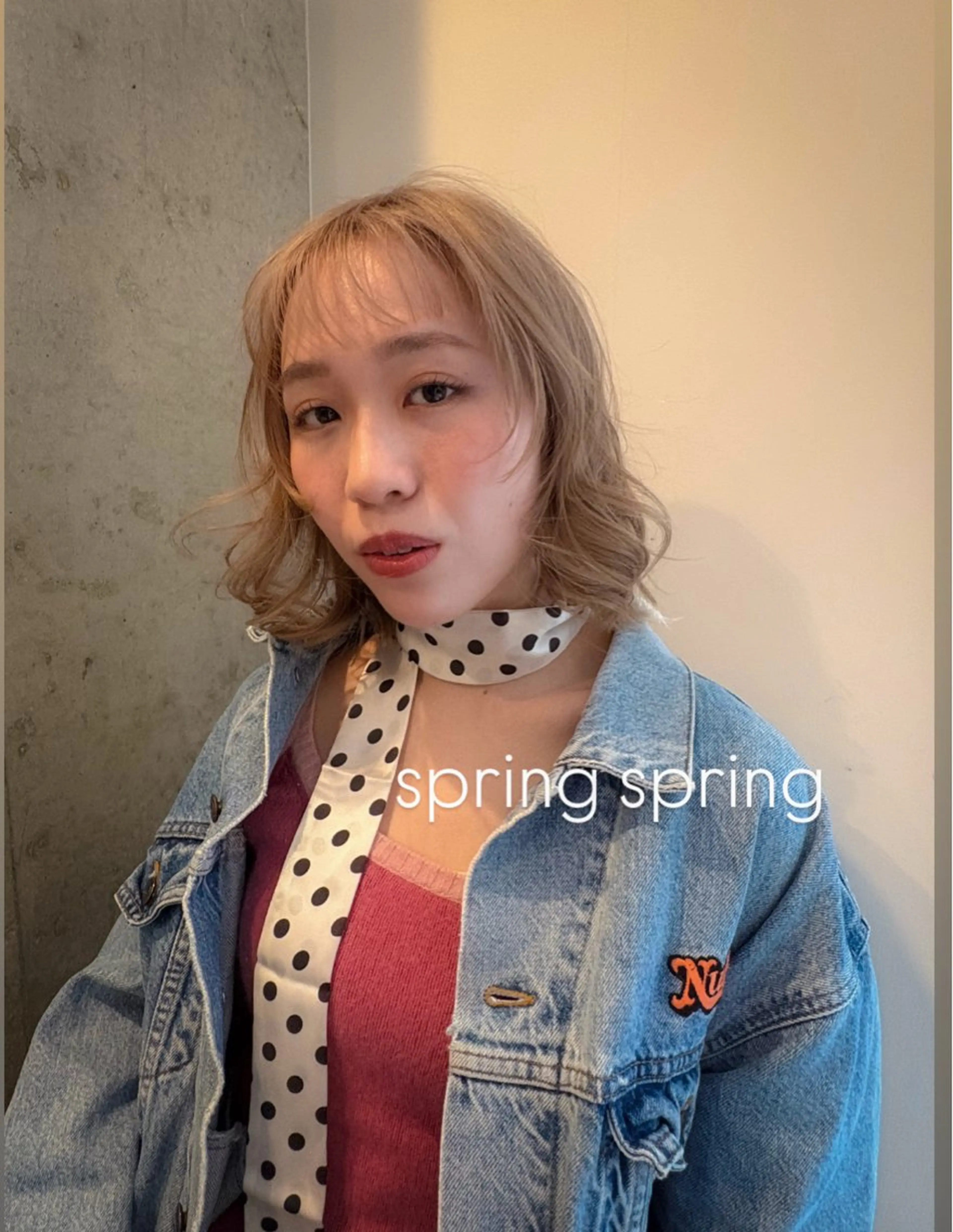 ミディアム カラー カット ヘアカラー トリートメント 🌝ぷる艶ハイトーン 柔らかヘア🍅まあやのヘアスタイル