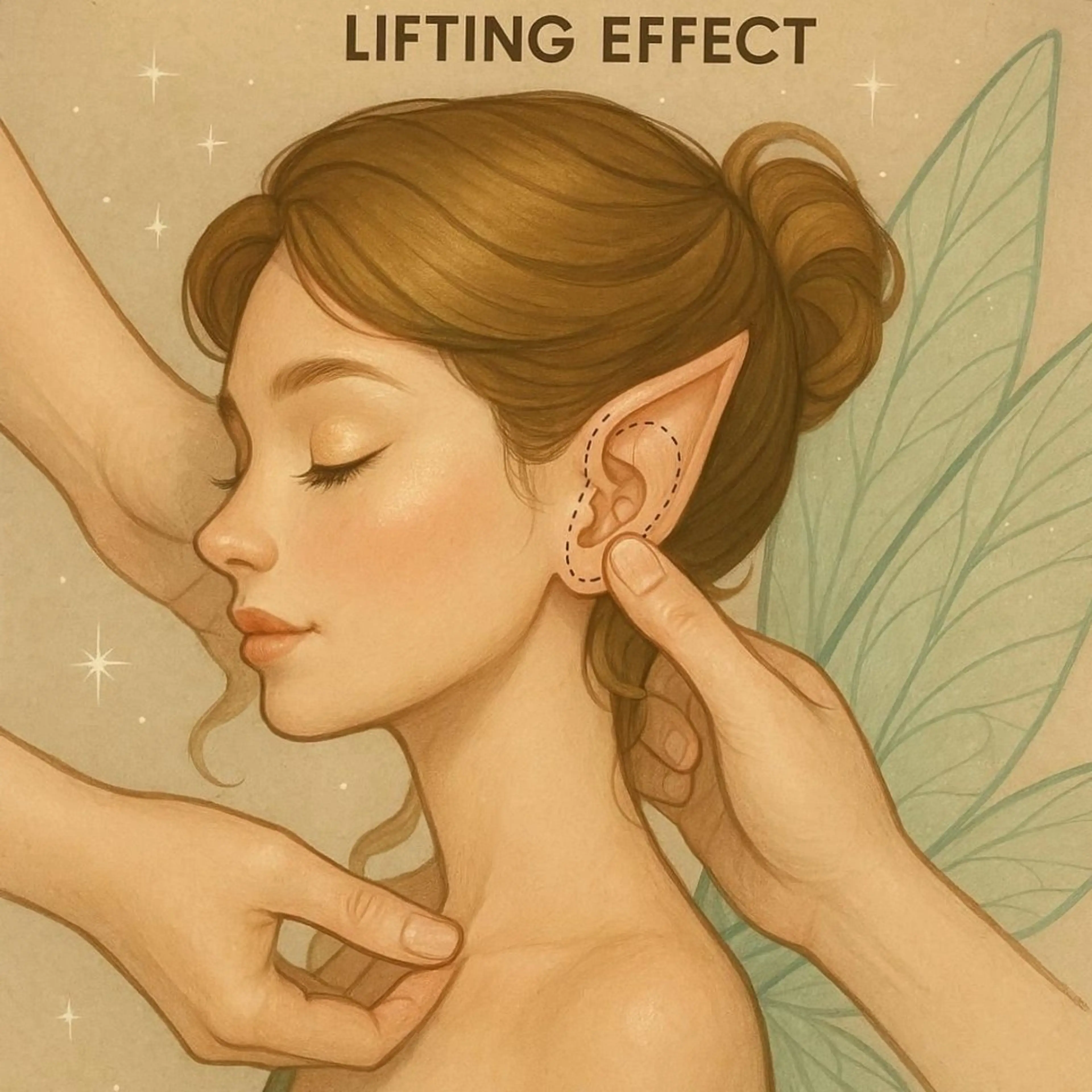 【初めての方】フェイスラインケア♡耳ツボジュエリー6粒+耳リフレ　30分の写真