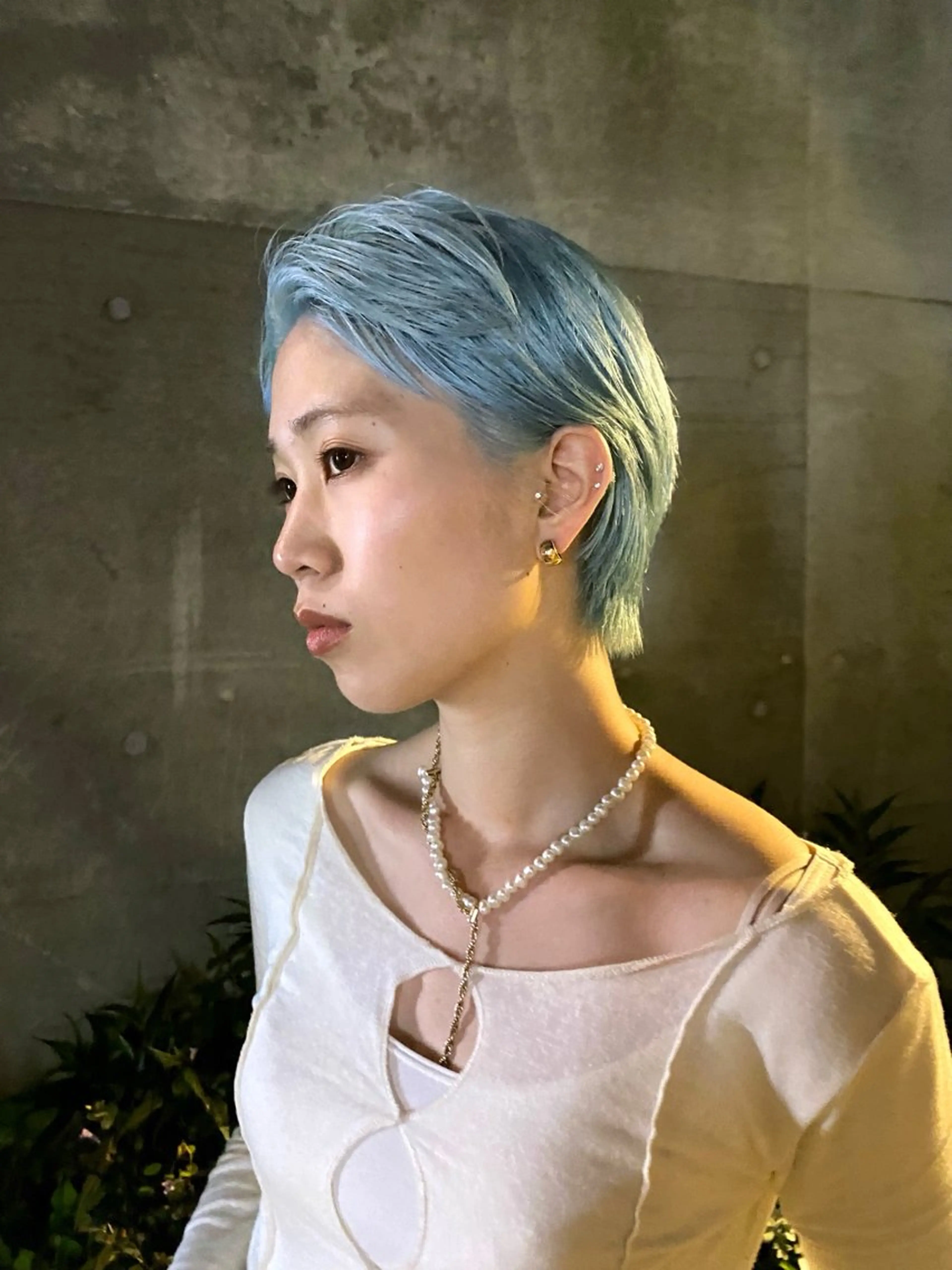 ショート カラー ヘアカラー 坂入 美帆のヘアスタイル