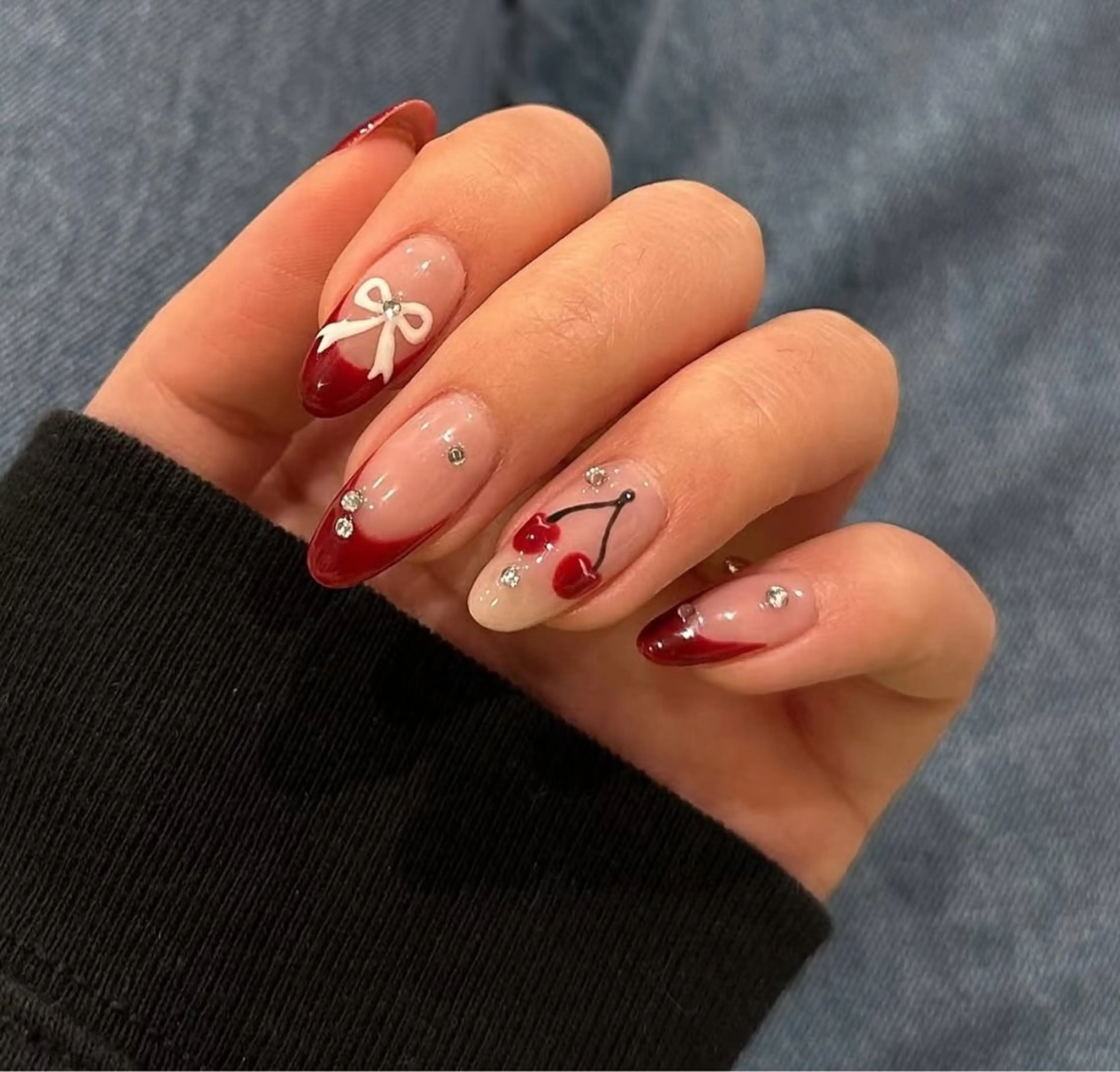 ネイル ハート 韓国ネイル オフィスネイル ワンカラーネイル シンプルネイル ハンドネイル Lynn_ Nailのネイルデザイン