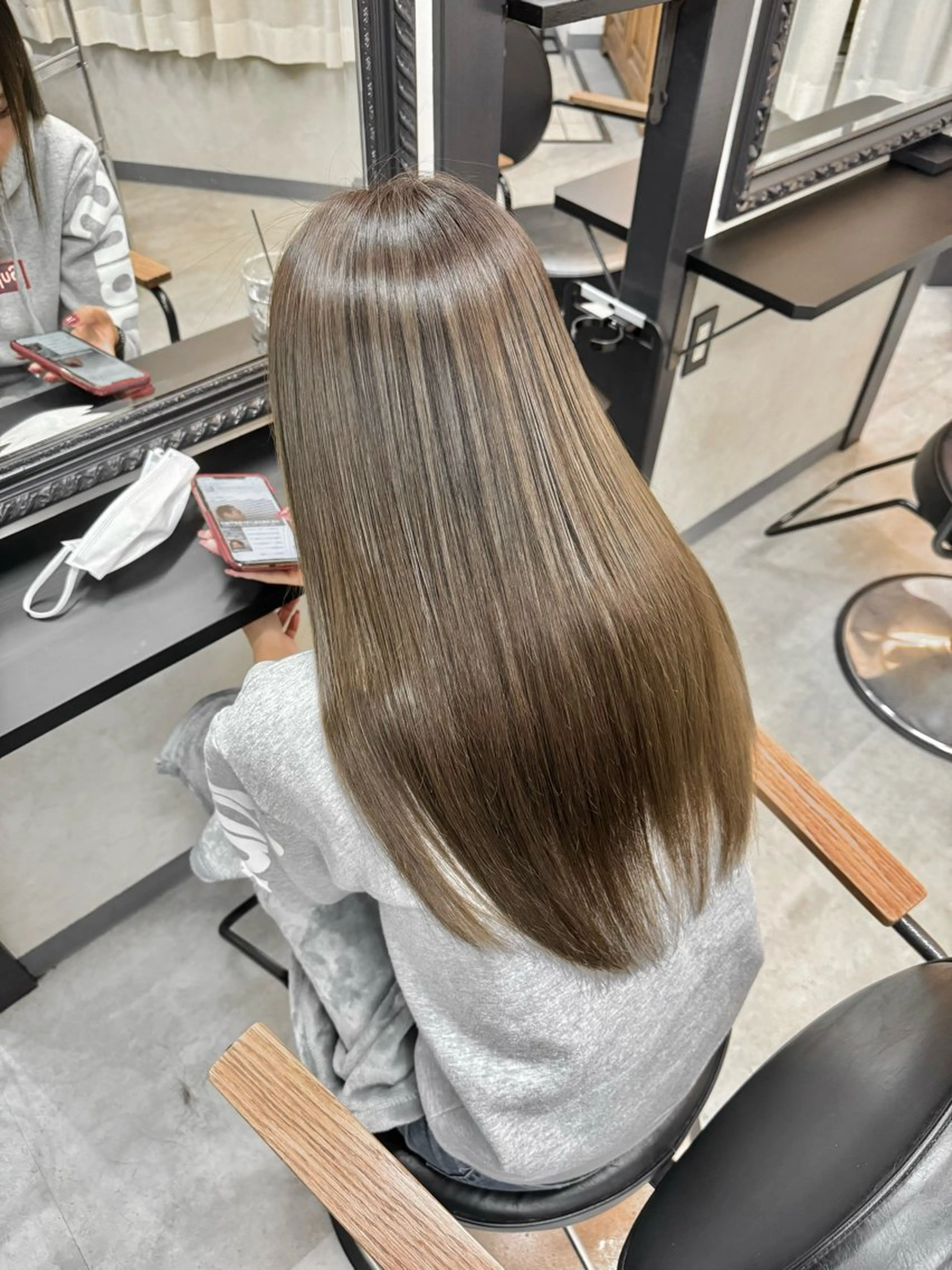 【minimo限定】大人気⭐️カット+髪質改善カラー+クイックトリートメントの写真