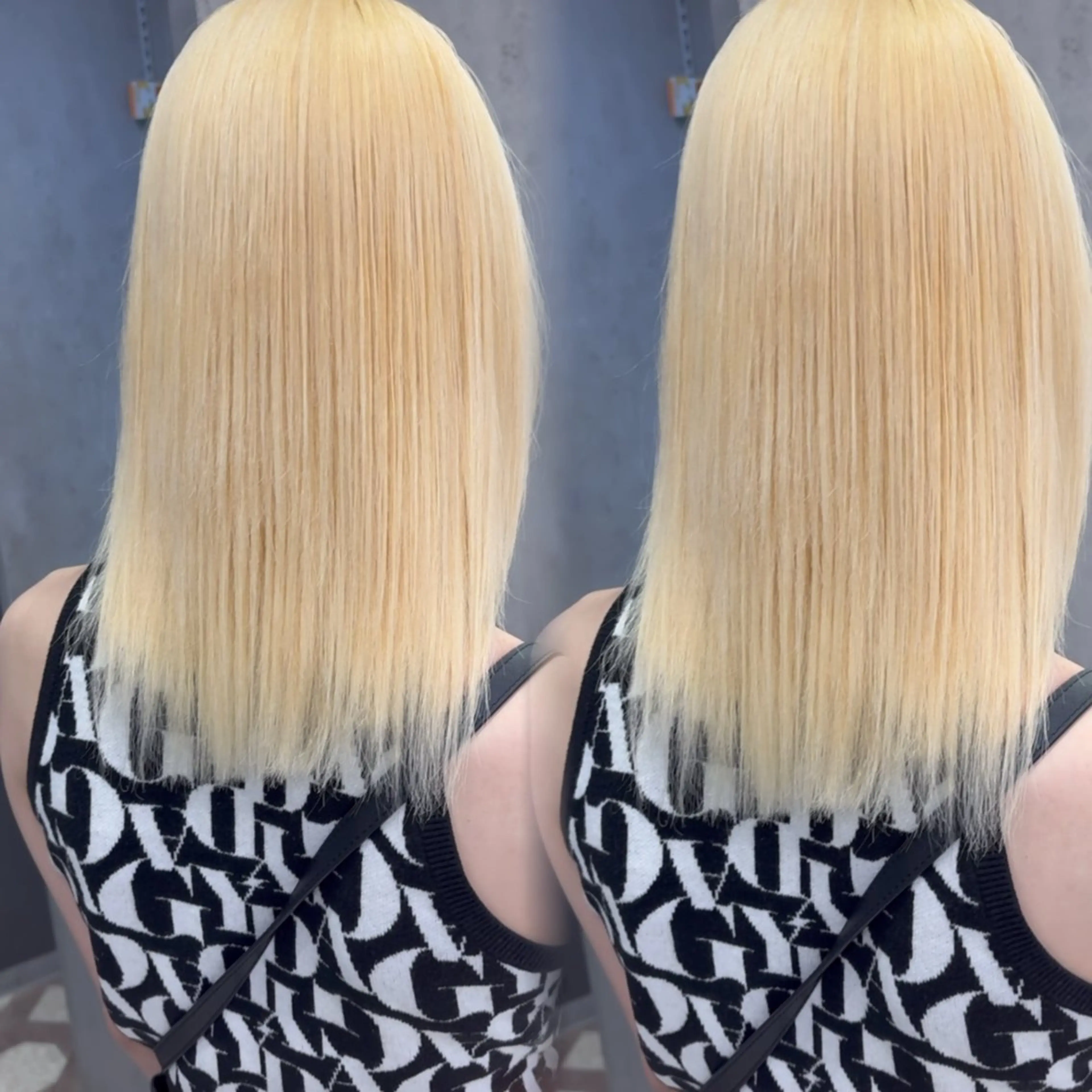 セミロング カラー ヘアカラー トリートメント ミルクティー/ピンク /ブロンド 咲良のヘアスタイル