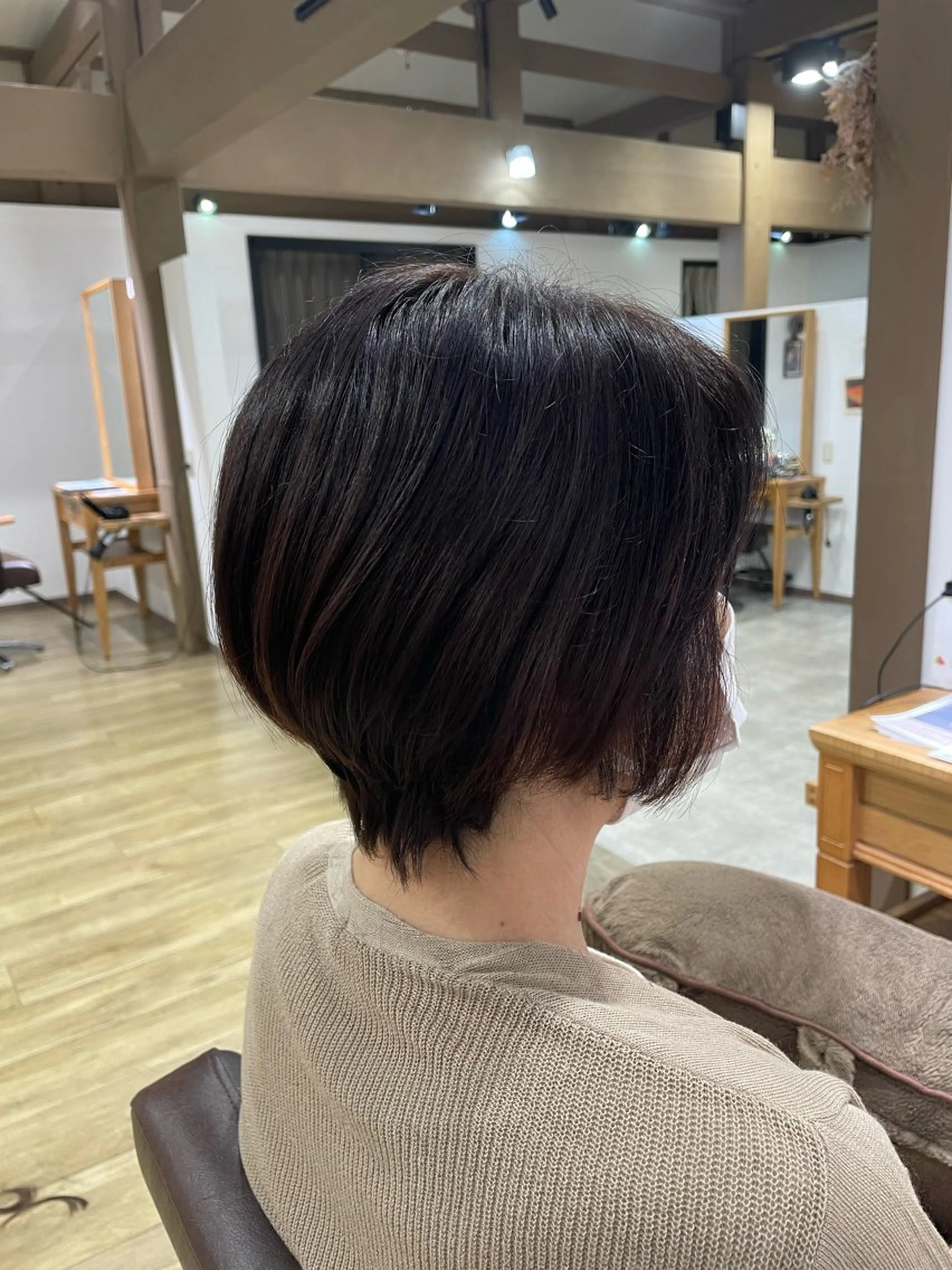 ショート くびれヘア ショートヘア カット トリートメント 木村 真知子のヘアスタイル