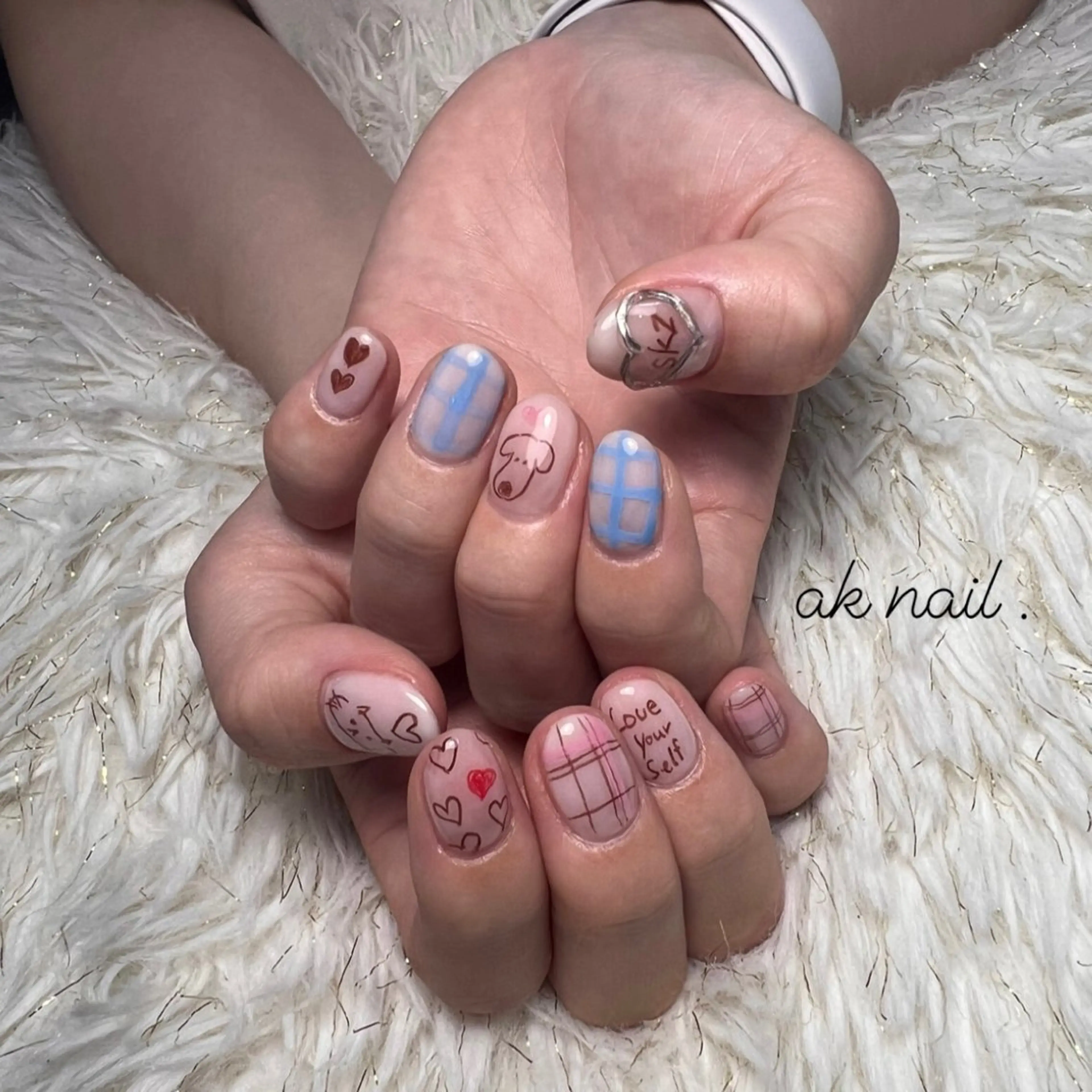 ネイル ハンドネイル ak nail .のネイルデザイン
