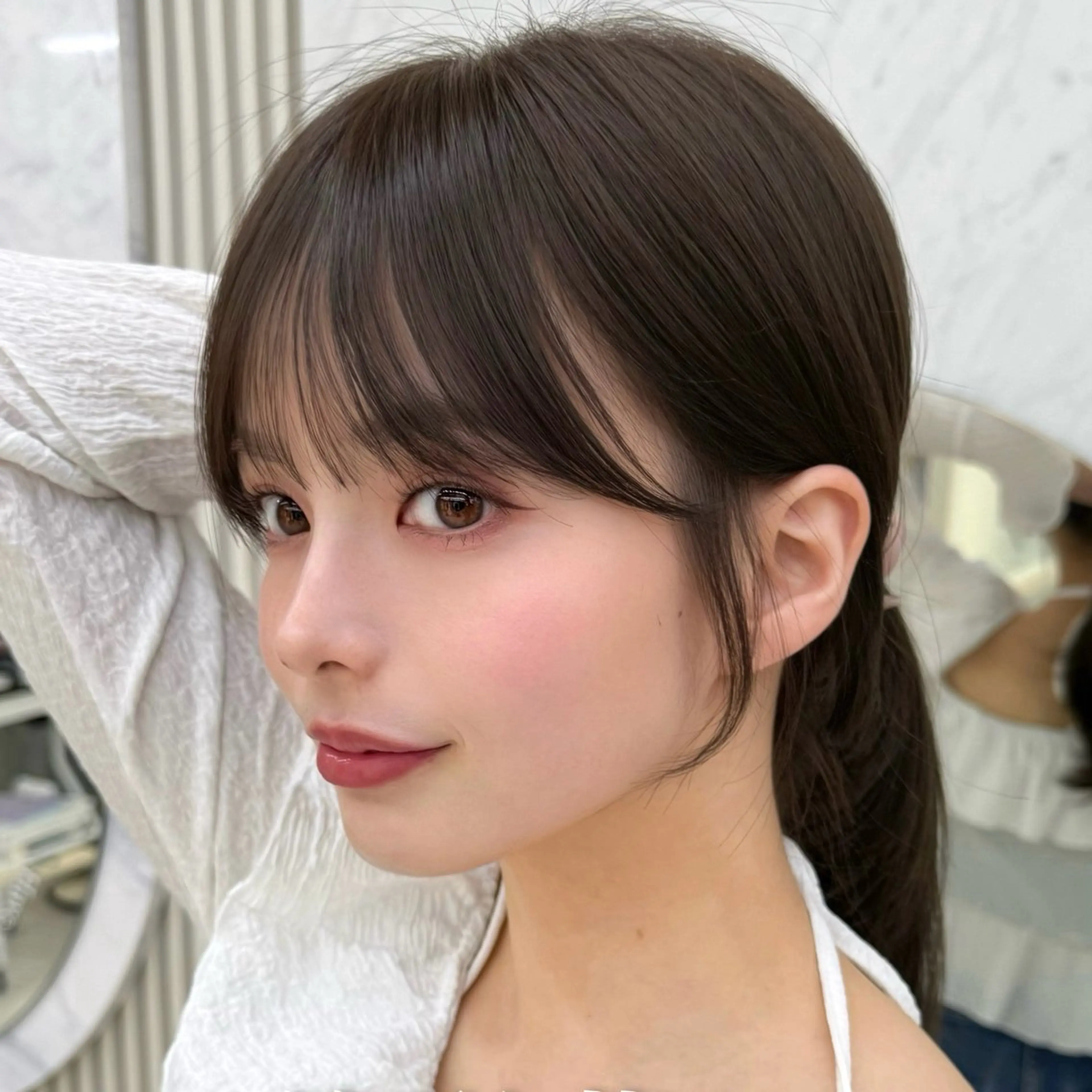 セミロング カラー カット ヘアカラー トリートメント 似合わせレイヤー/ 透明感カラーのヘアスタイル