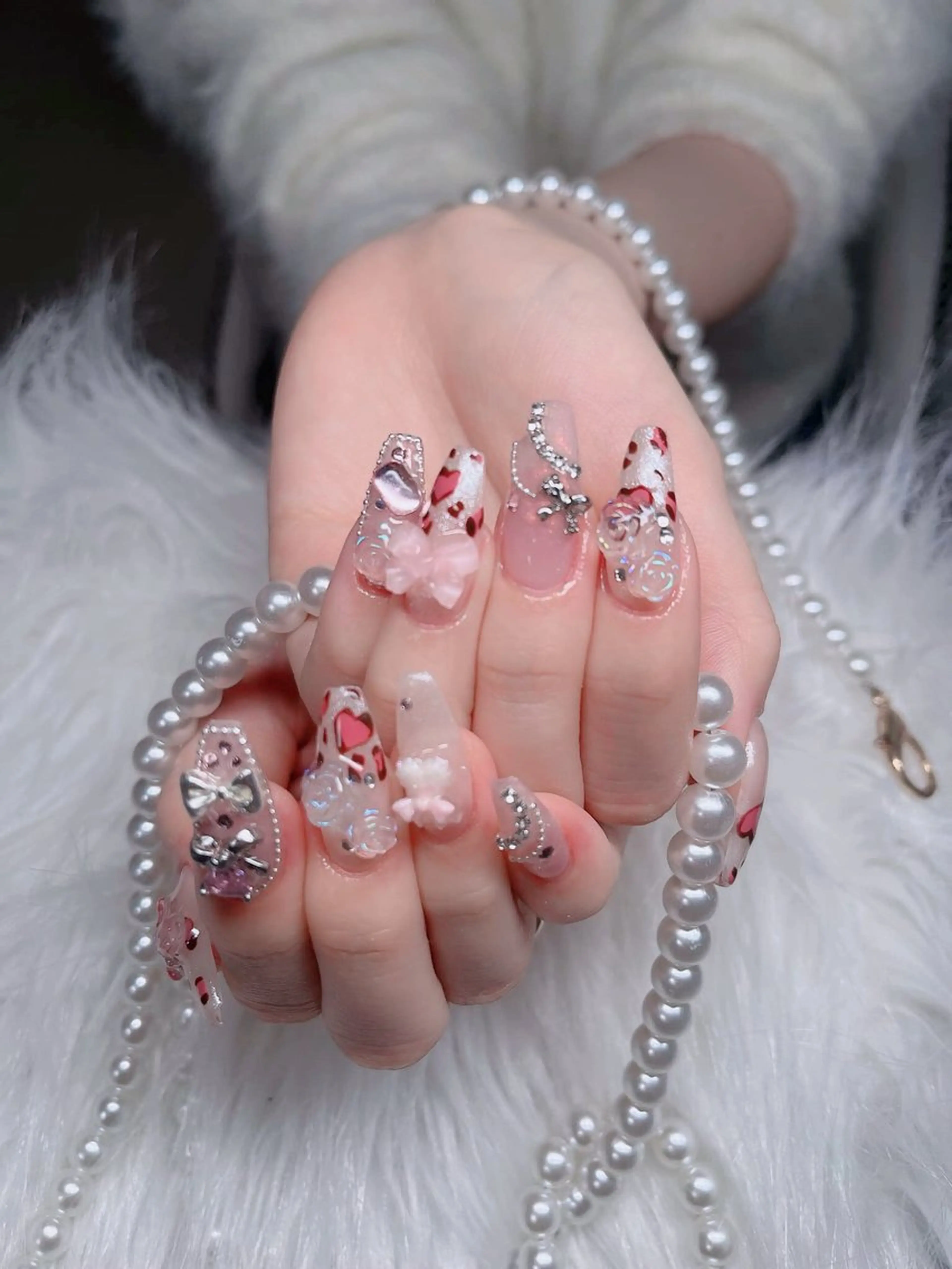 キッズ ネイル フレンチネイル ジェルネイル ハロウィン キラキラネイル 韓国ネイル H.baby Nail Salonのネイルデザイン