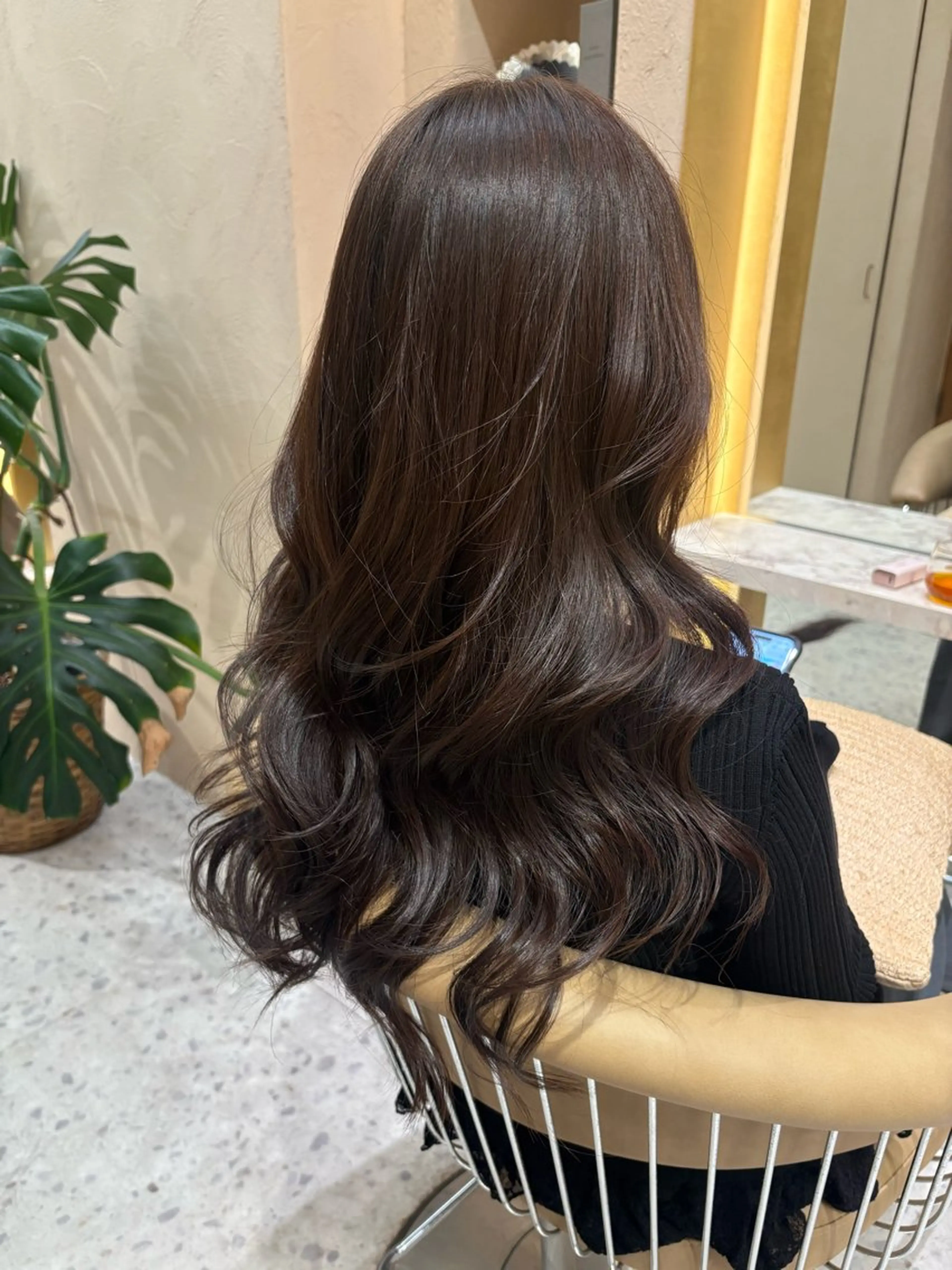 ロング カット ヘアカラー Kanami/韓国風 /艶カラーのヘアスタイル