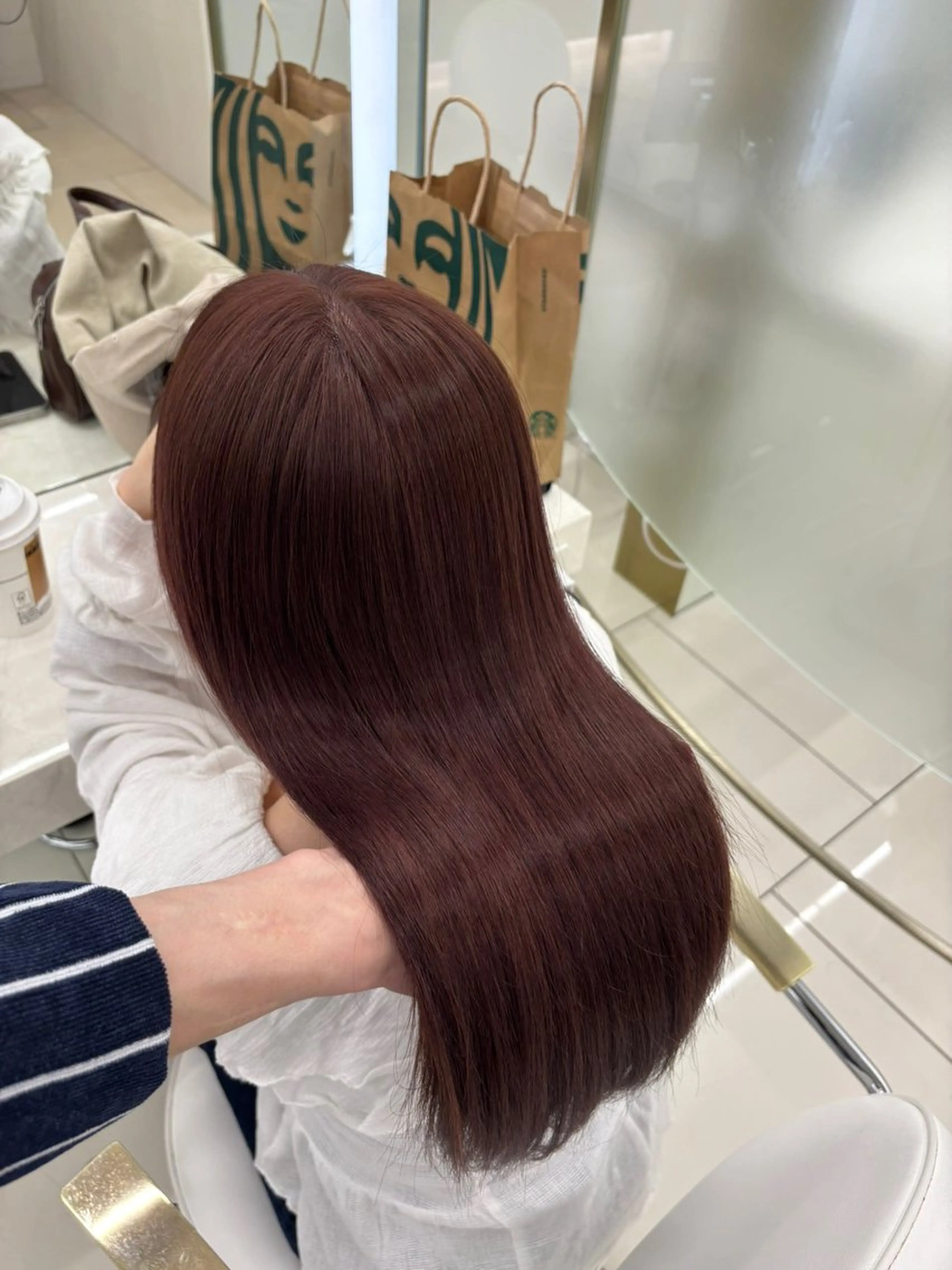 ロング カラー COA  ginza所属・🫧無料カットモデル 韓国透明感カラー🫧のヘアスタイル