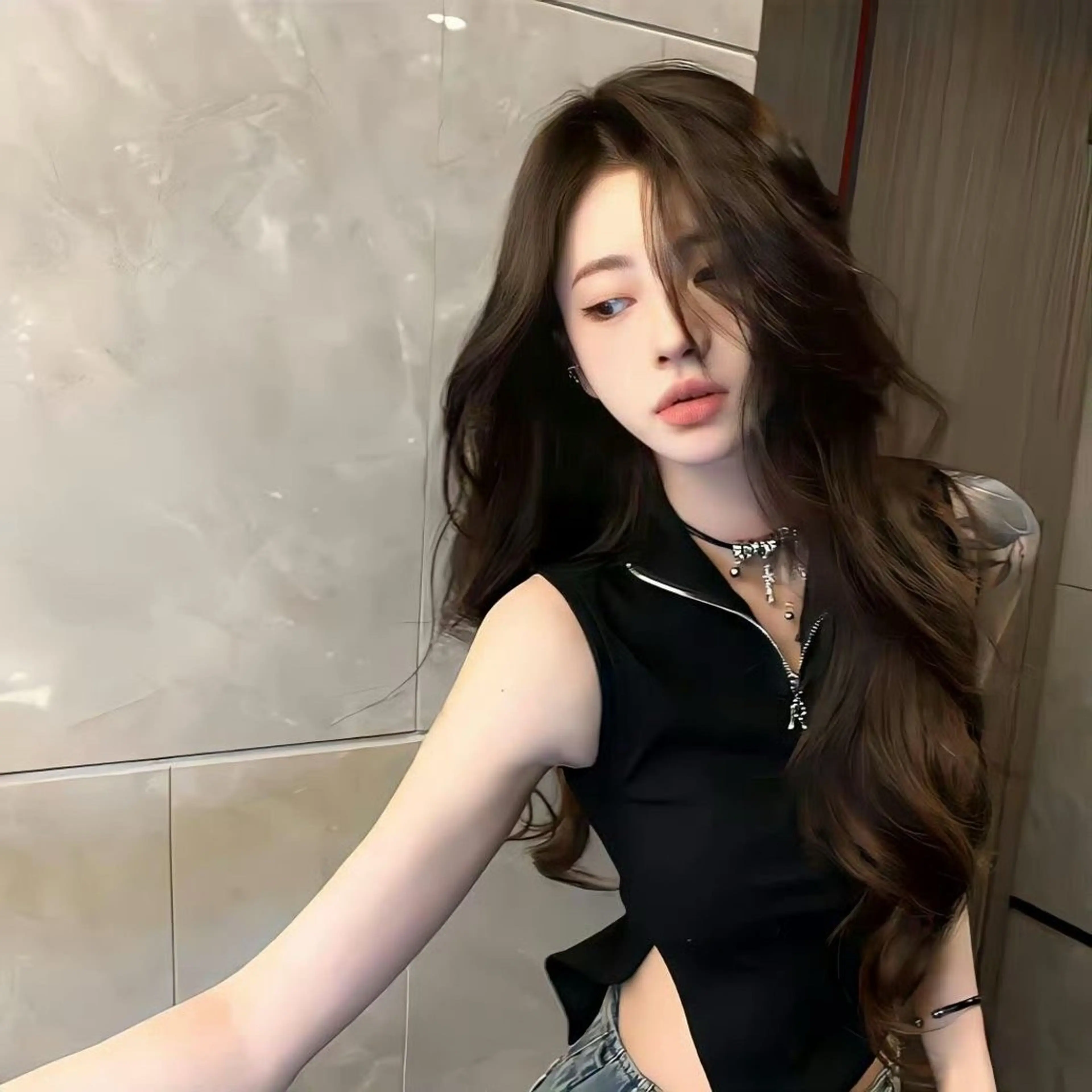 ロング カラー カット ヘアカラー トリートメント 中韓🇨🇳🇰🇷 🤍TAKAHIROのヘアスタイル