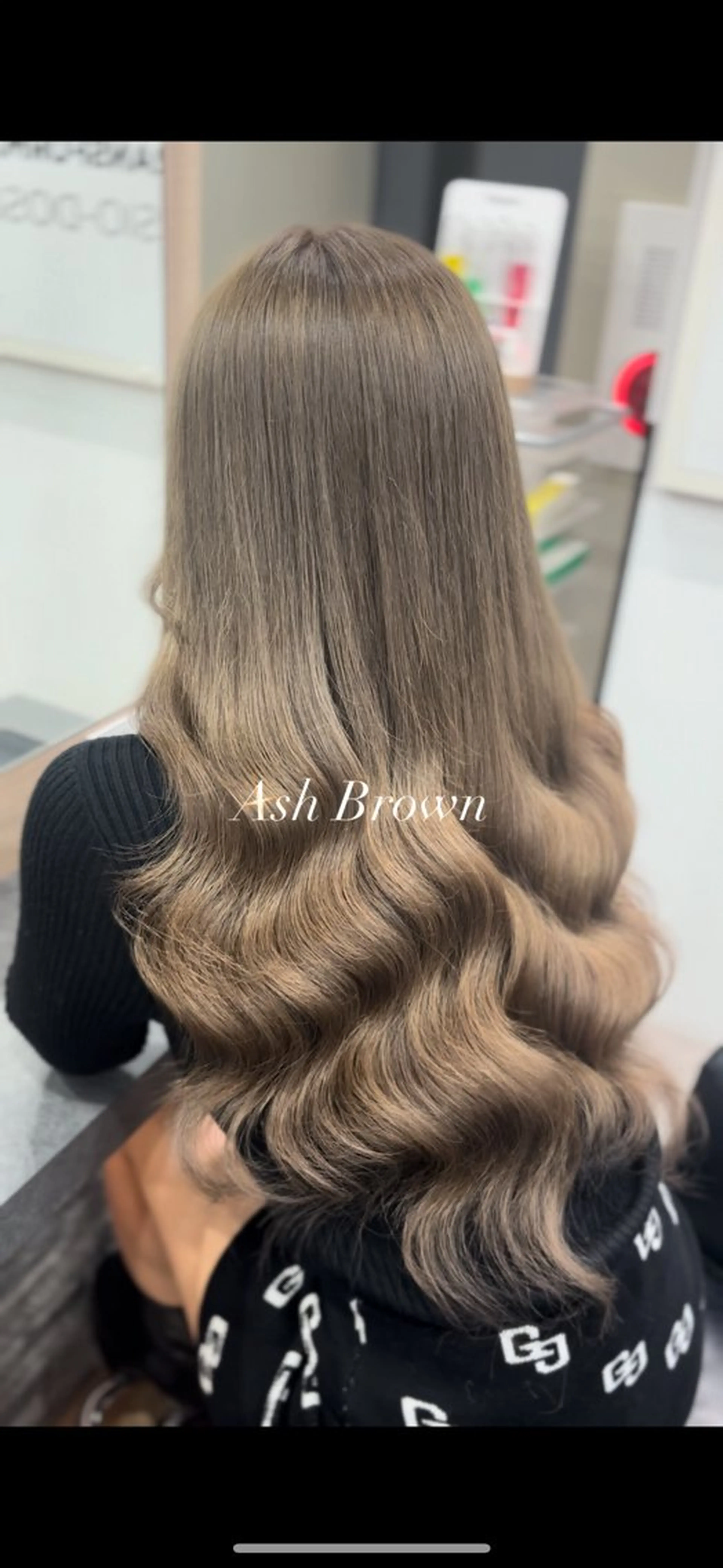 ロング カラー アッシュ アッシュブラウン ブリーチ ブラウンカラー ケアブリーチ ヘアカラー エクステ 横浜/エクステ特化× 艶カラー/あいかのヘアスタイル