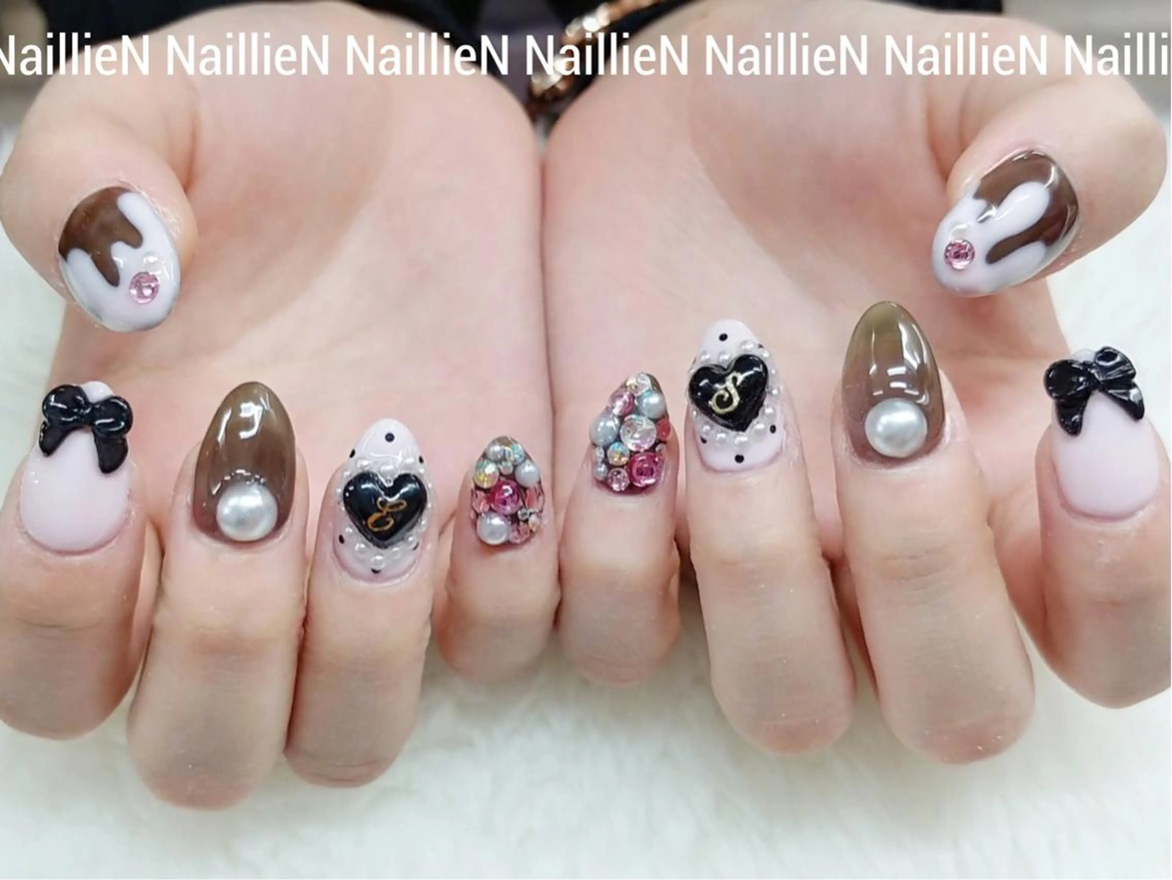 ネイル バレンタイン ハンドネイル Nail lieNのネイルデザイン