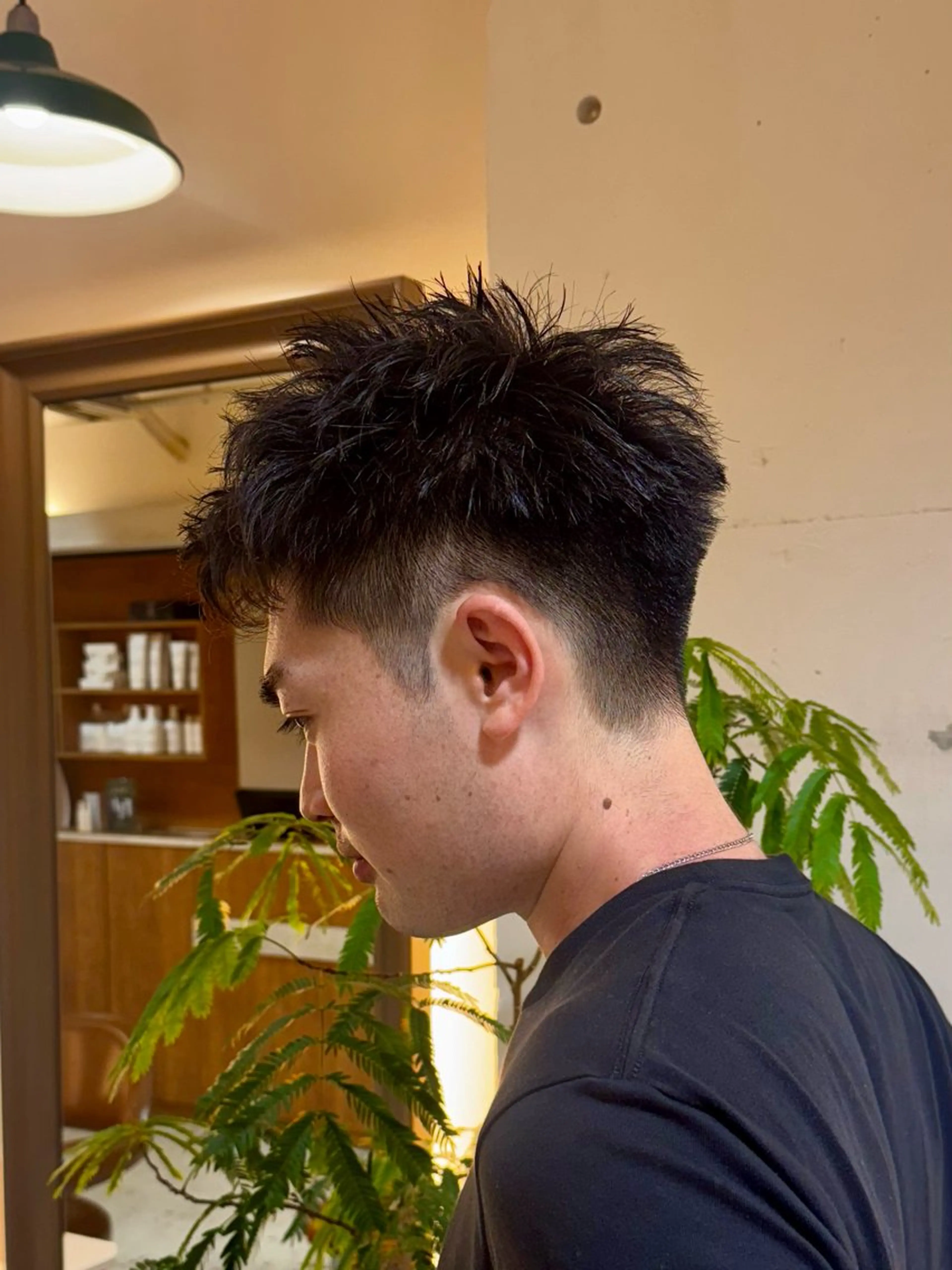 メンズ カット トリートメント タツキ／レイヤー／ パーマ／艶カラーのヘアスタイル