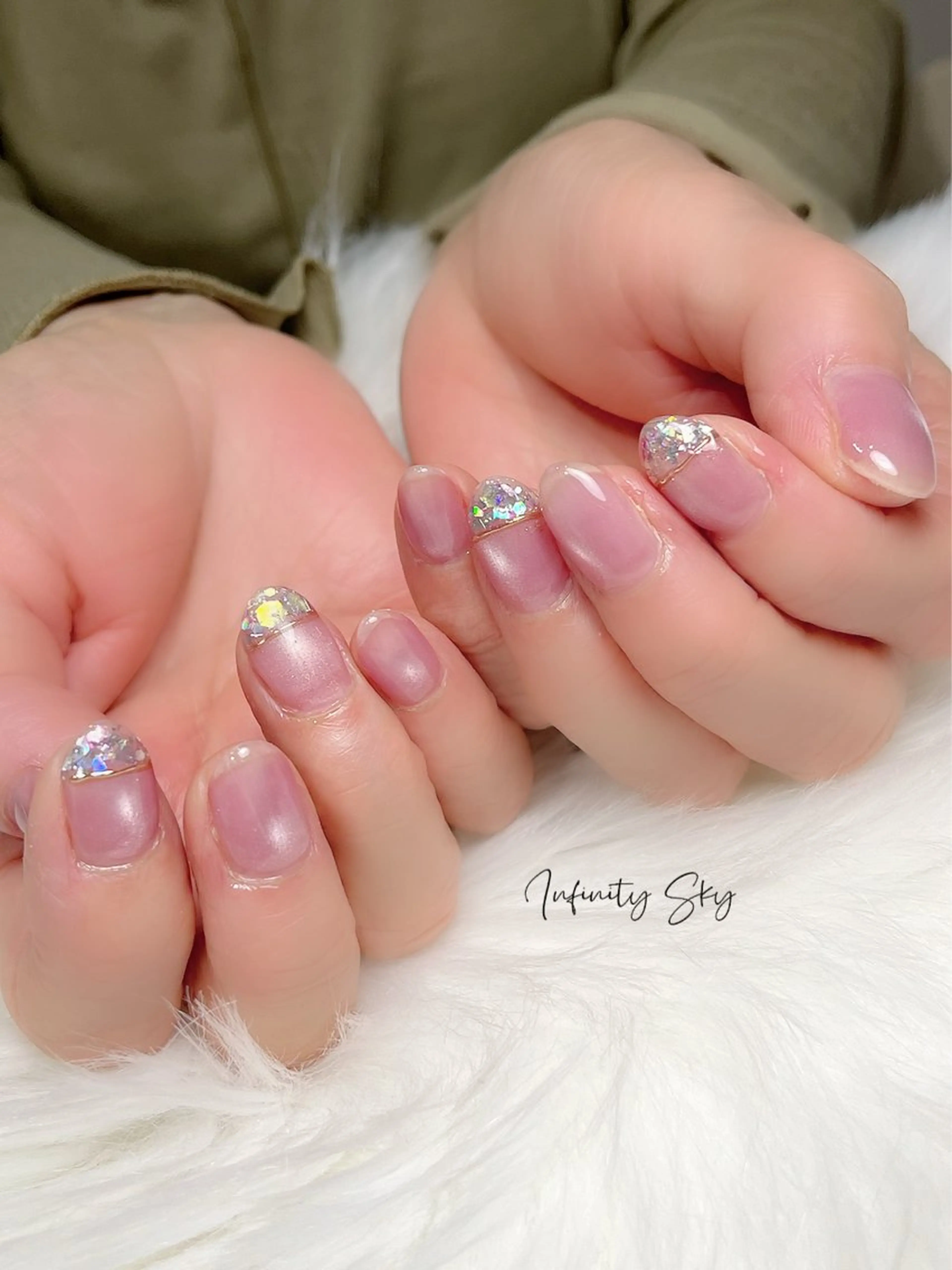 ネイル マグネットネイル infinity skyのネイルデザイン