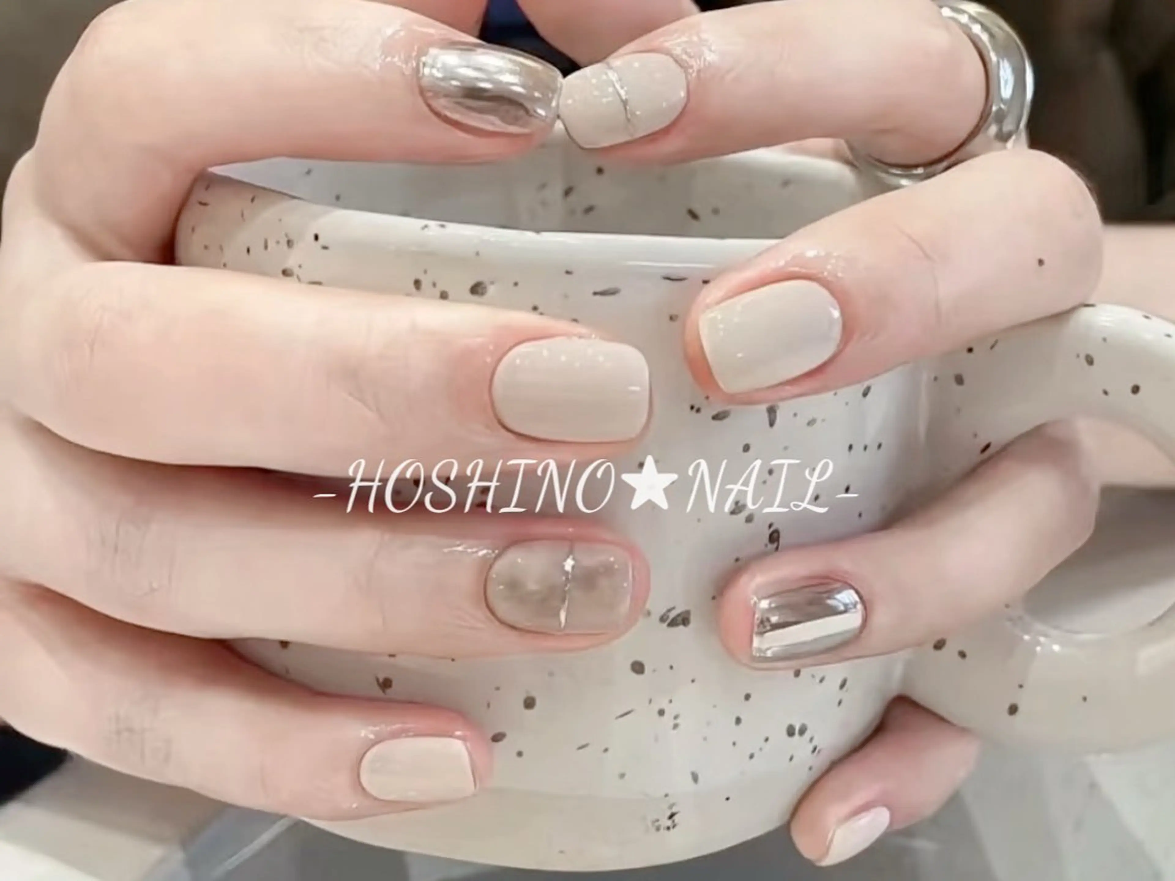 ネイル オーロラネイル チークネイル ドット フットネイル フレンチネイル ハンドネイル ★HOSHINO NAIL★新宿店のネイルデザイン