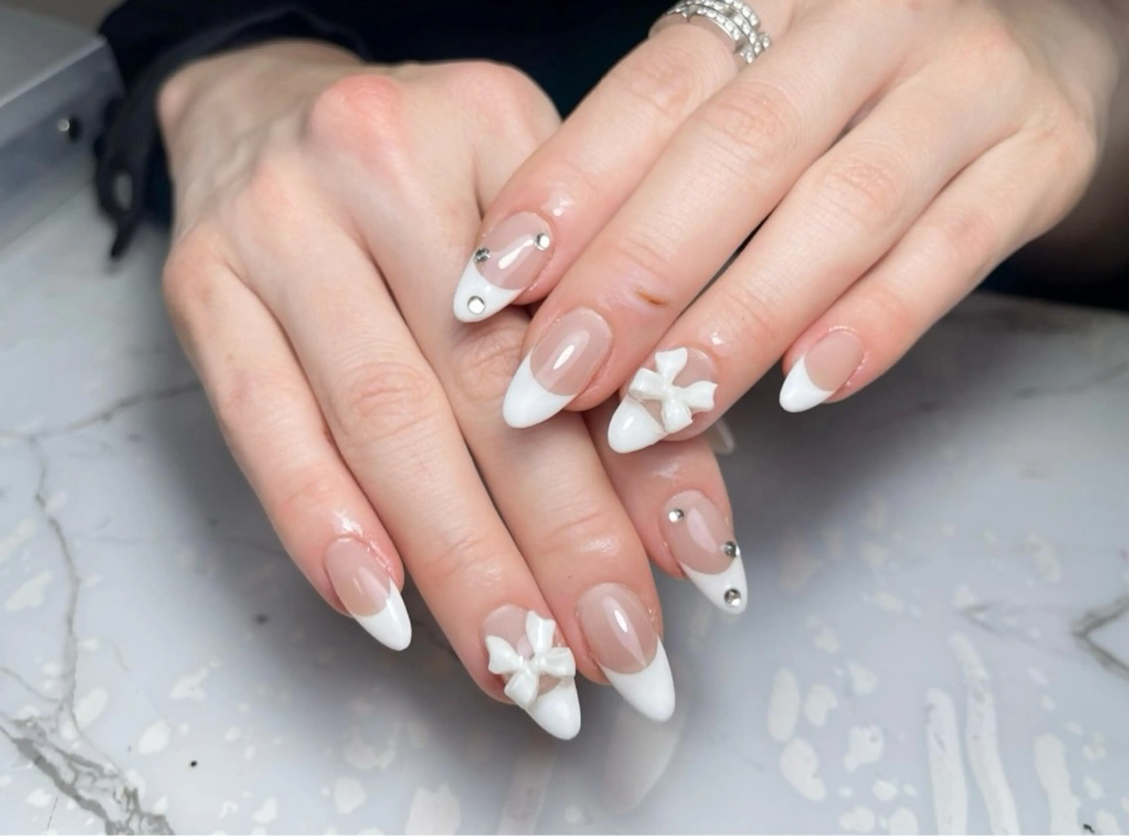 ネイル アートネイル フレンチネイル ジェルネイル グラデーション 韓国ネイル Nail Salon kihi大塚店のネイルデザイン