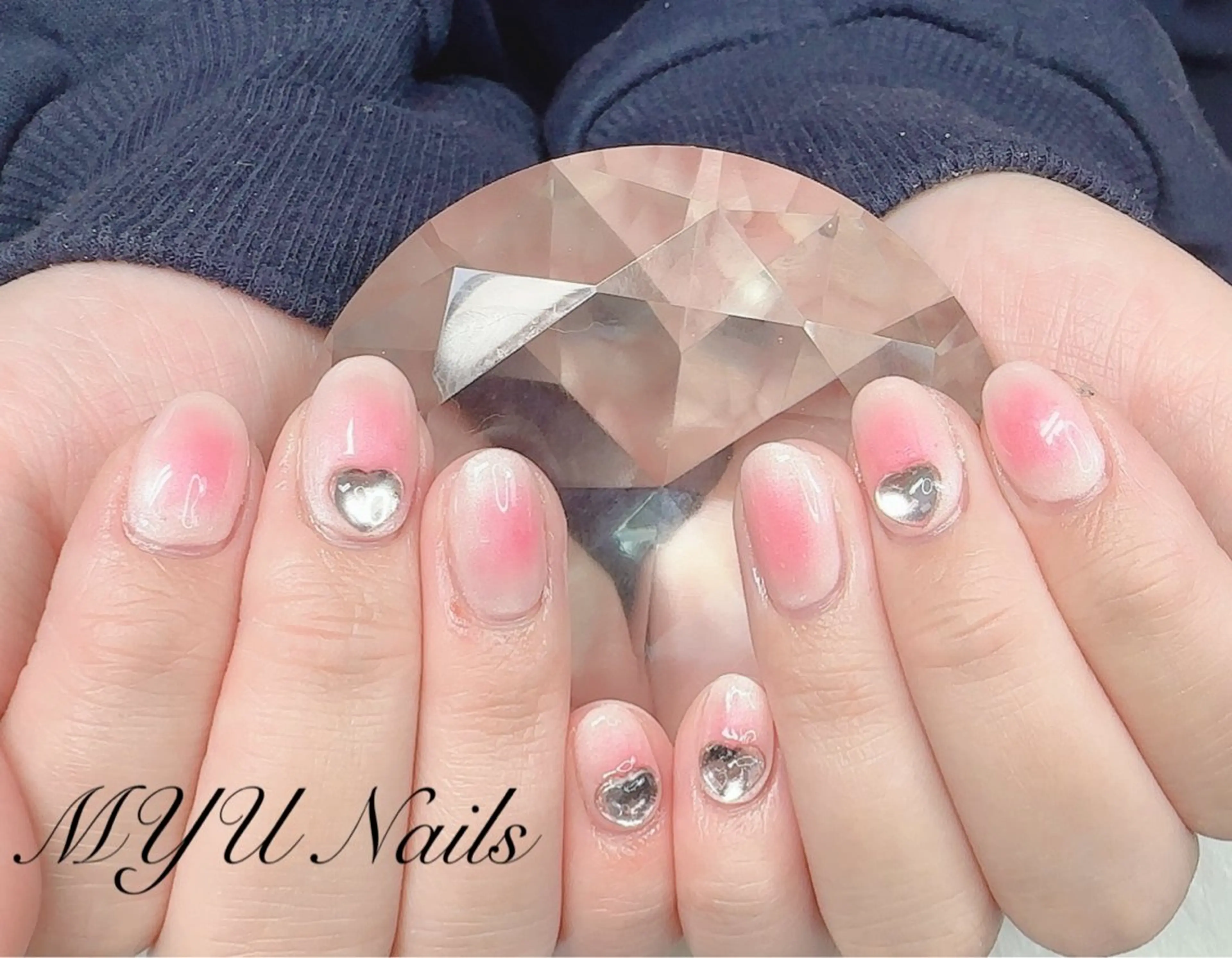 ネイル チークネイル ワンカラーネイル MYU Nails所属・MYU Nailsのネイルデザイン