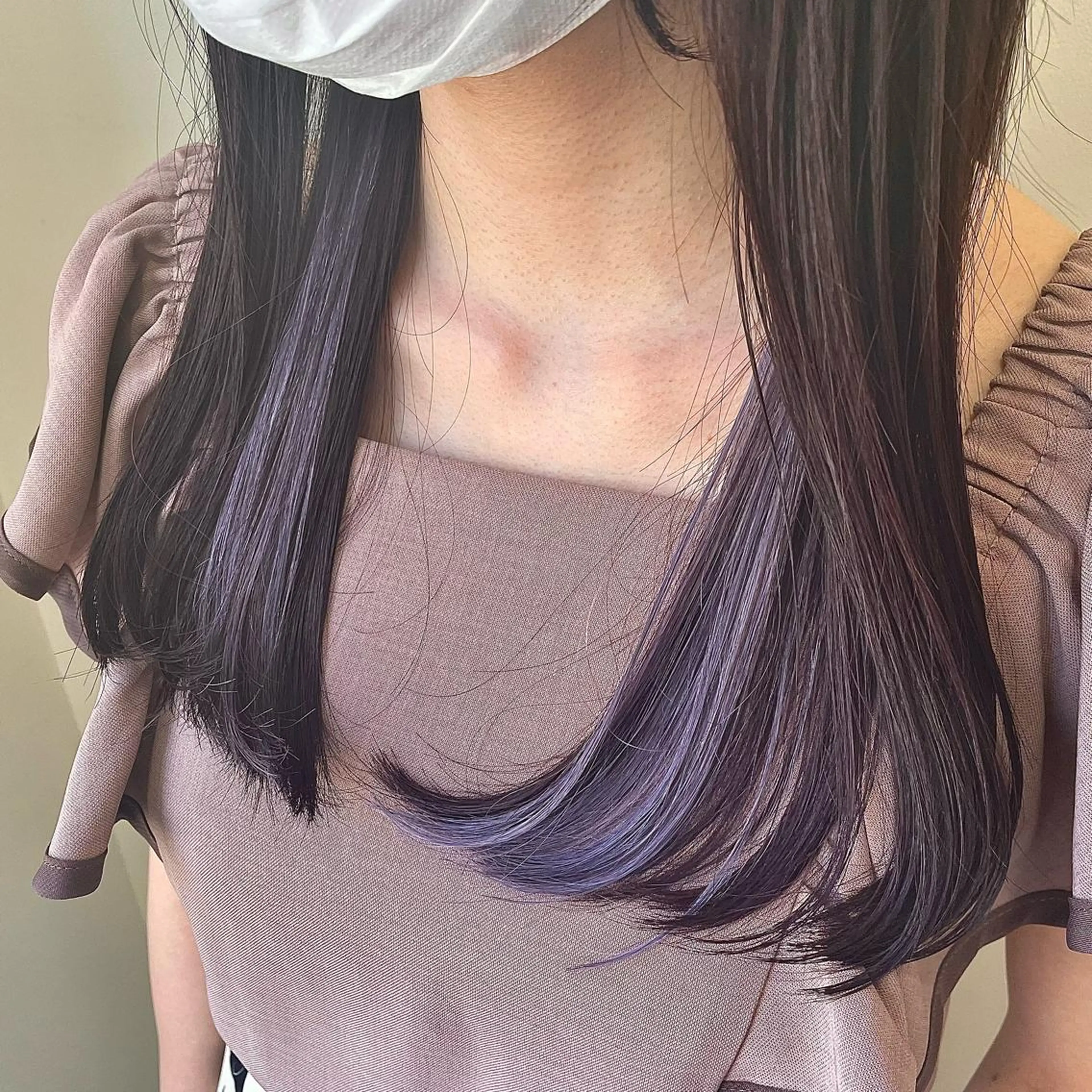 セミロング カット エクステ シールエクステ/ 髪質改善💐yuuのヘアスタイル