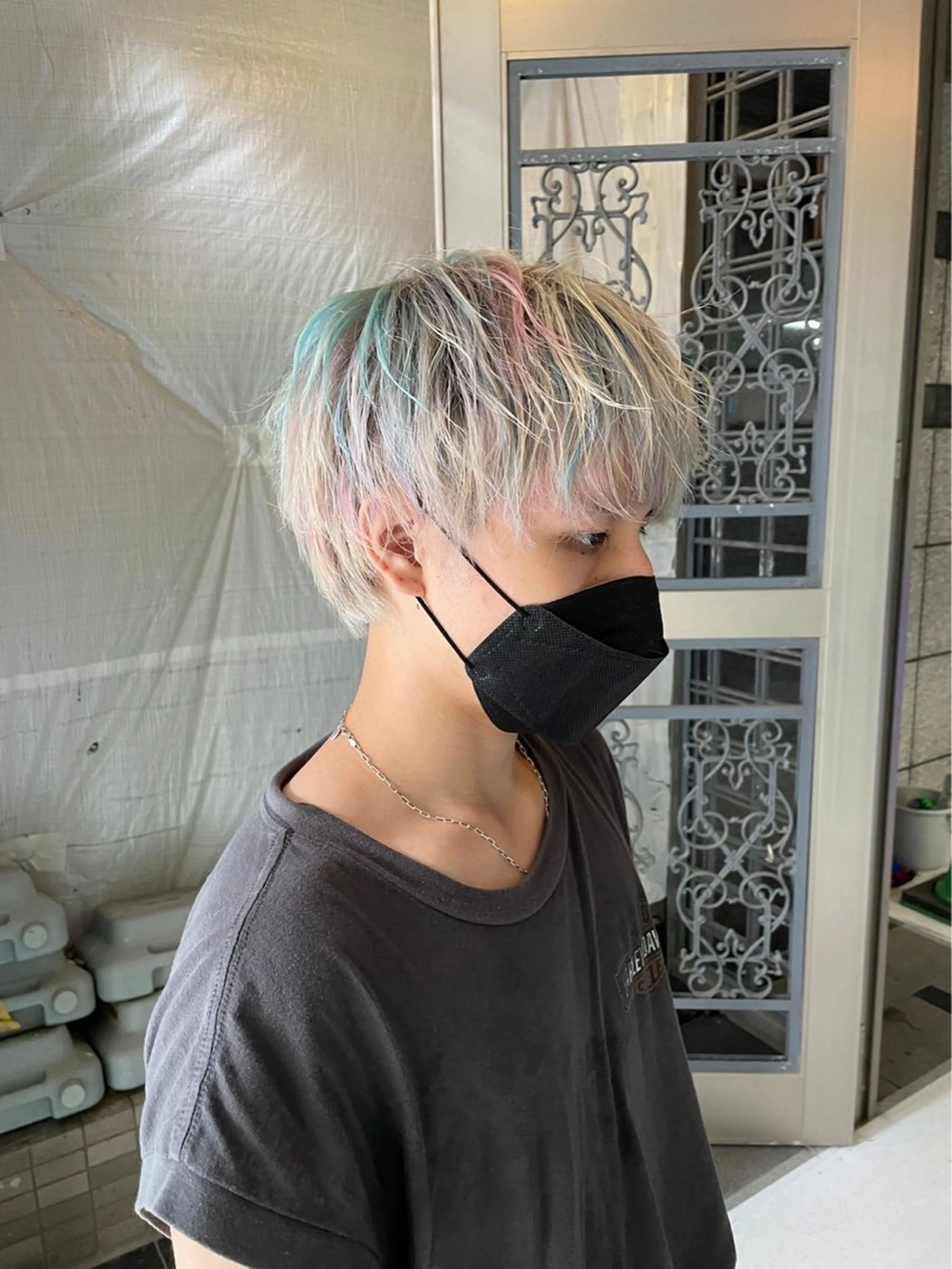 ショート カラー メンズ🌈パーマ💎 MIYUのヘアスタイル